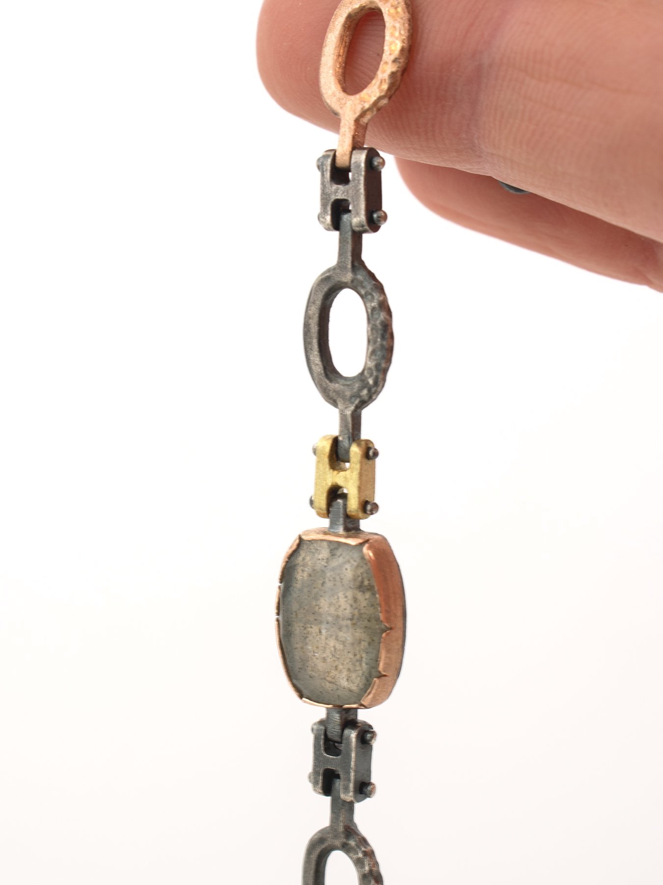 Textured+Hinged+Bracelet+with+mixed+silver+and+gold+links+Labradorite+4.jpg