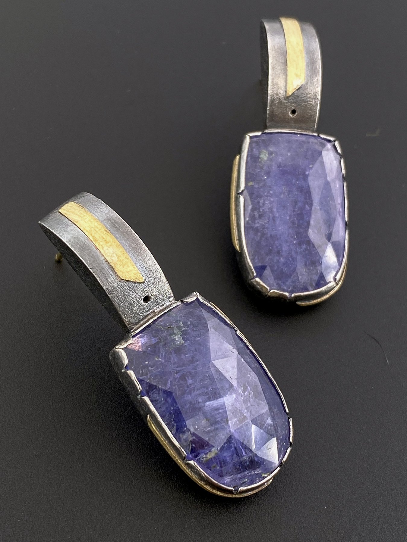 Tanzanite Unit Post Earrings 3.jpg