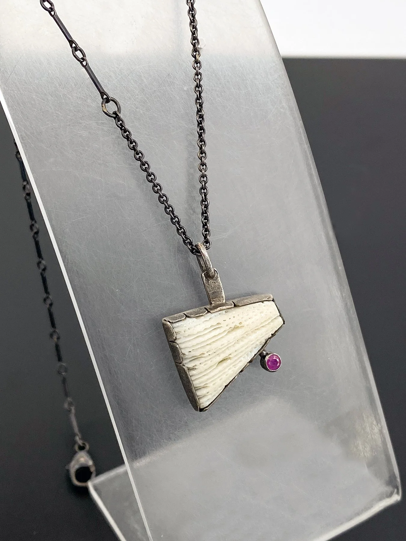 Trapezoid Coral Pendant with Ruby 3.jpg