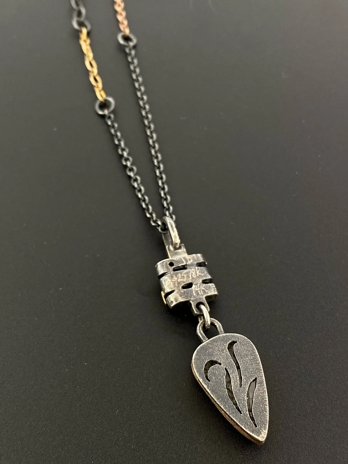 Salt and Pepper Diamond Stacked Bail Pendant 3.jpg