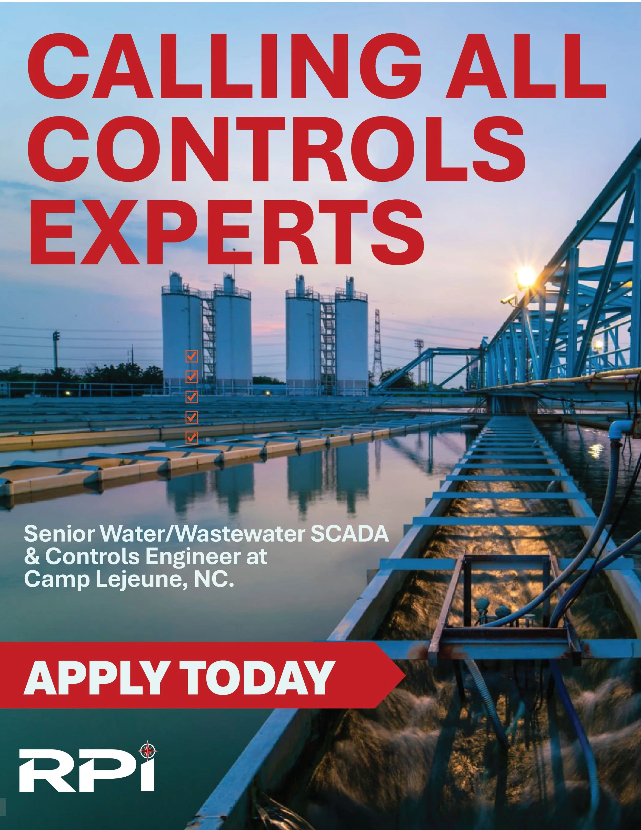 🚨 CALLING ALL CONTROLS EXPERTS

Rockwell + PLC + SCADA experience? We want to talk.

RPI Group is urgently hiring a Senior Water/Wastewater SCADA &amp; Controls Engineer at Camp Lejeune, NC.

Put your controls and automation expertise to work suppor