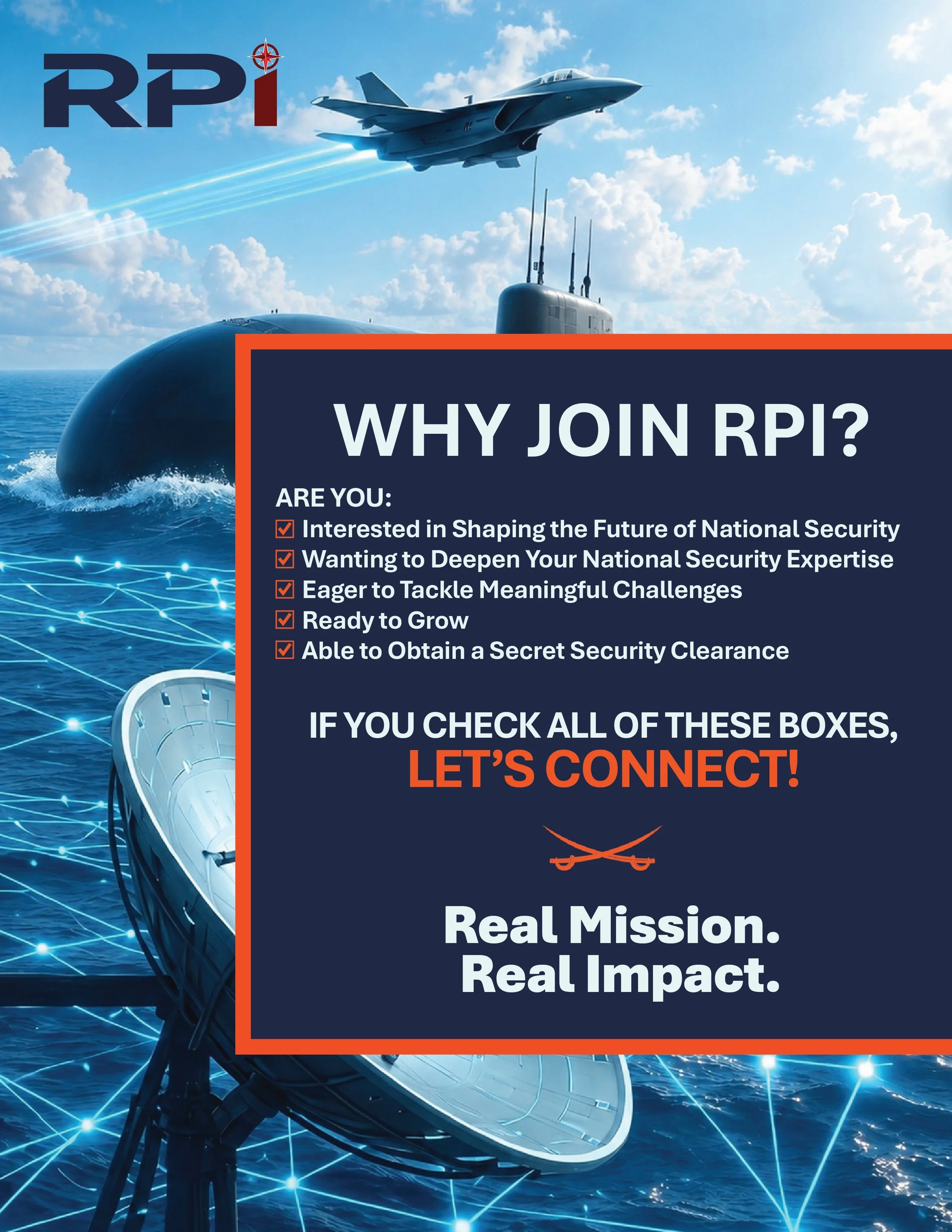 ATTENTION CAVALIERS!

The RPI team will be at the @uvacareercenter&rsquo;s Intelligence &amp; Security Career Day this Friday, the 18th from 12:00 &ndash; 3:00 PM.
We&rsquo;re excited to connect with students interested in building a career in nation