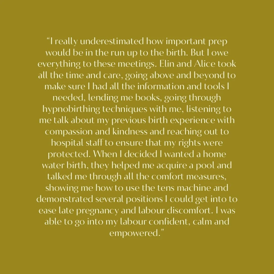 Birth prep requires preparation, knowledge (inner and external) and commitment. 💛 

Birth is not a lottery where you just hand over care and &lsquo;hope for the best&rsquo; or &lsquo;wing it&rsquo; on the day. 

This lovely client feedback shows how