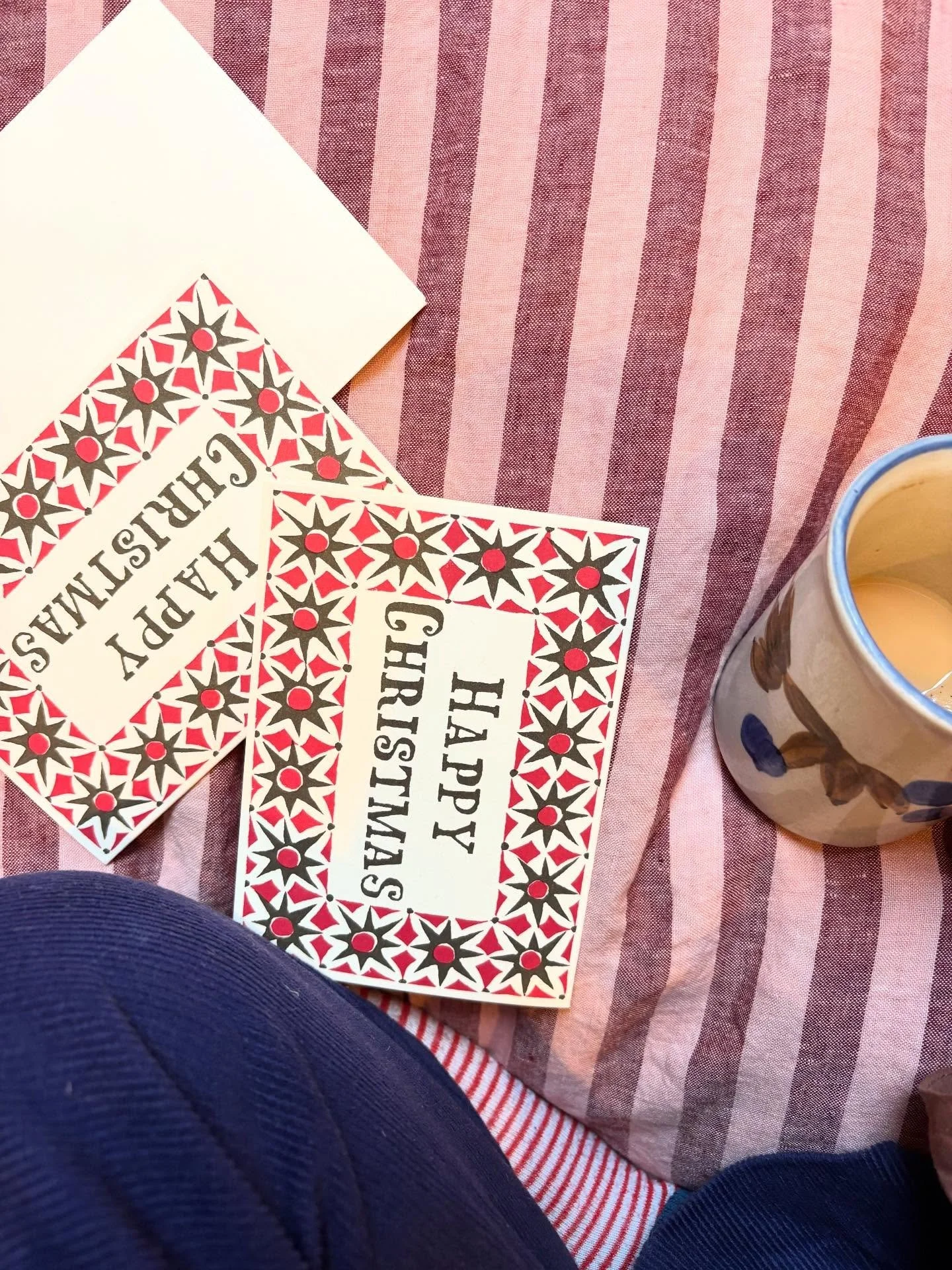 It&rsquo;s so rare that I&rsquo;m not glued to my phone waiting for a &ldquo;it&rsquo;s happening!&rdquo; text, but I&rsquo;m actually off-call this Christmas. 

Making the most of the peace and quiet with some cards and a bit of a craft session. ☕️✂