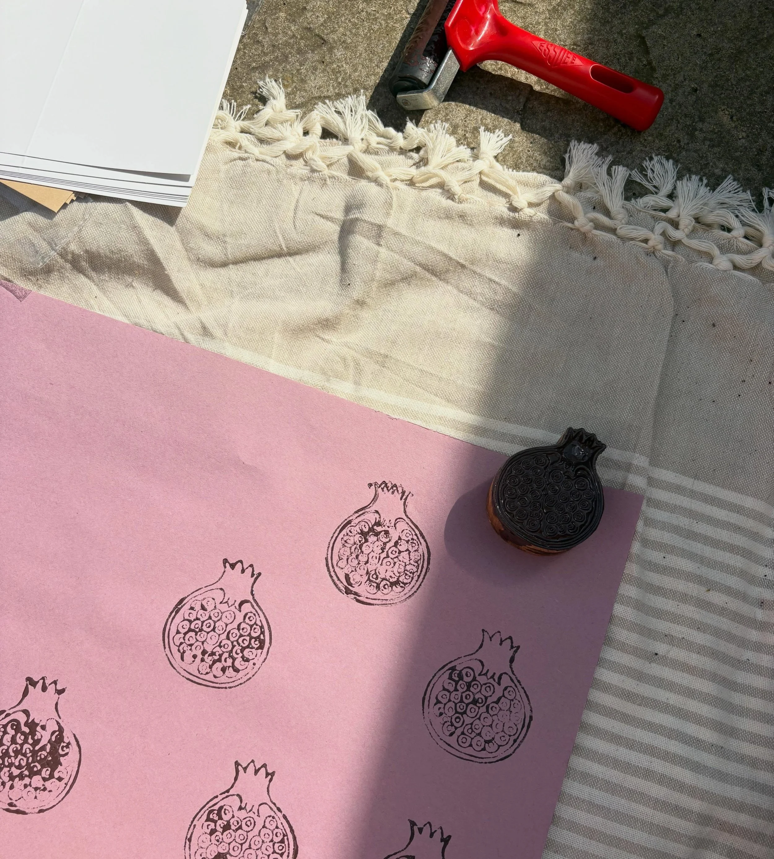 Crafting in the sunshine 🌞