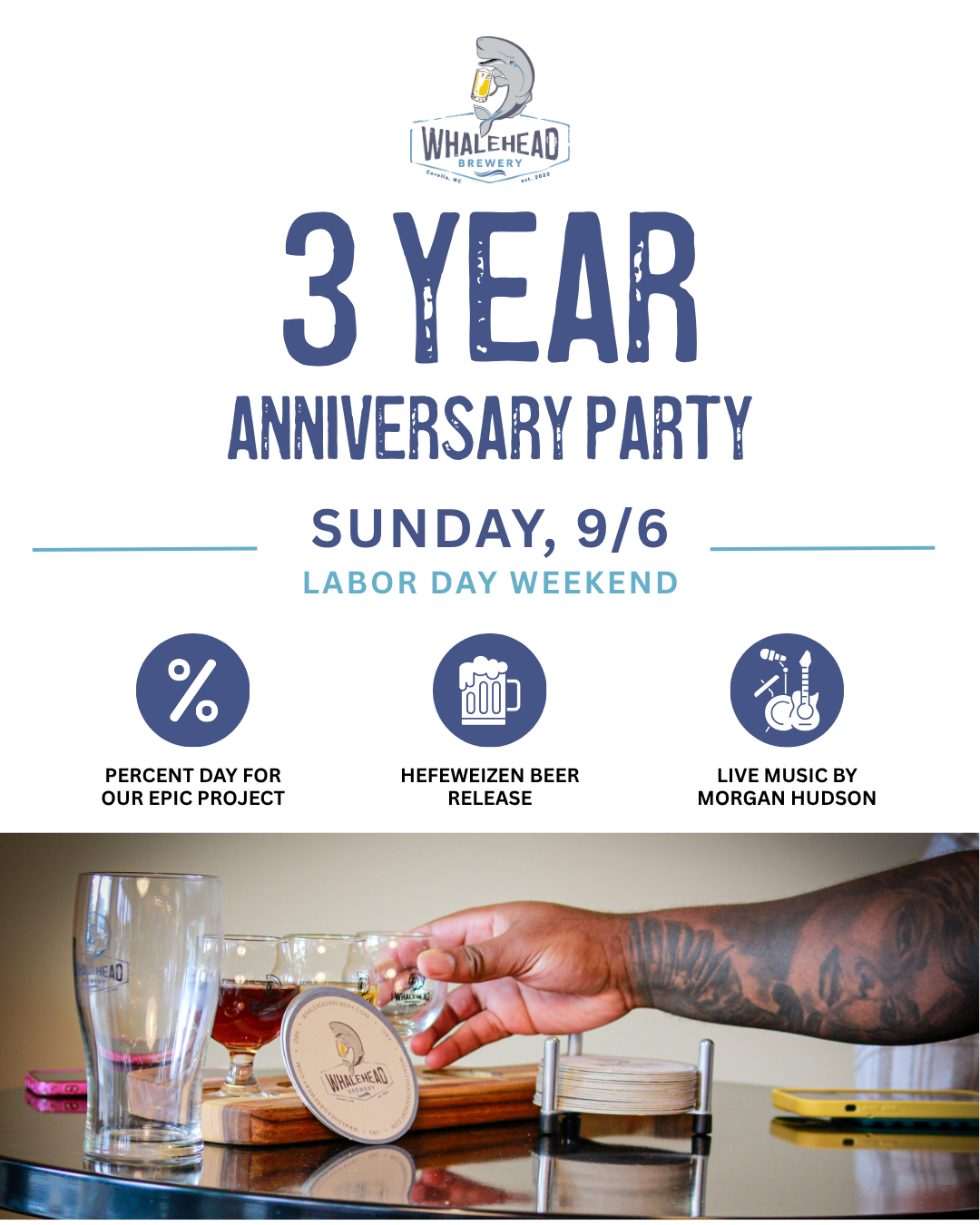 Whalehead Brewery 3-Year Anniversary Party