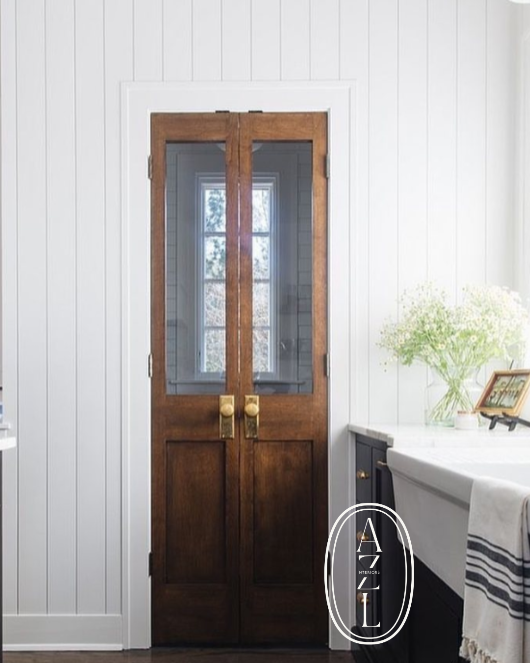 Custom french doors for pantry — Knotty WoodCraft Custom Interior ...
