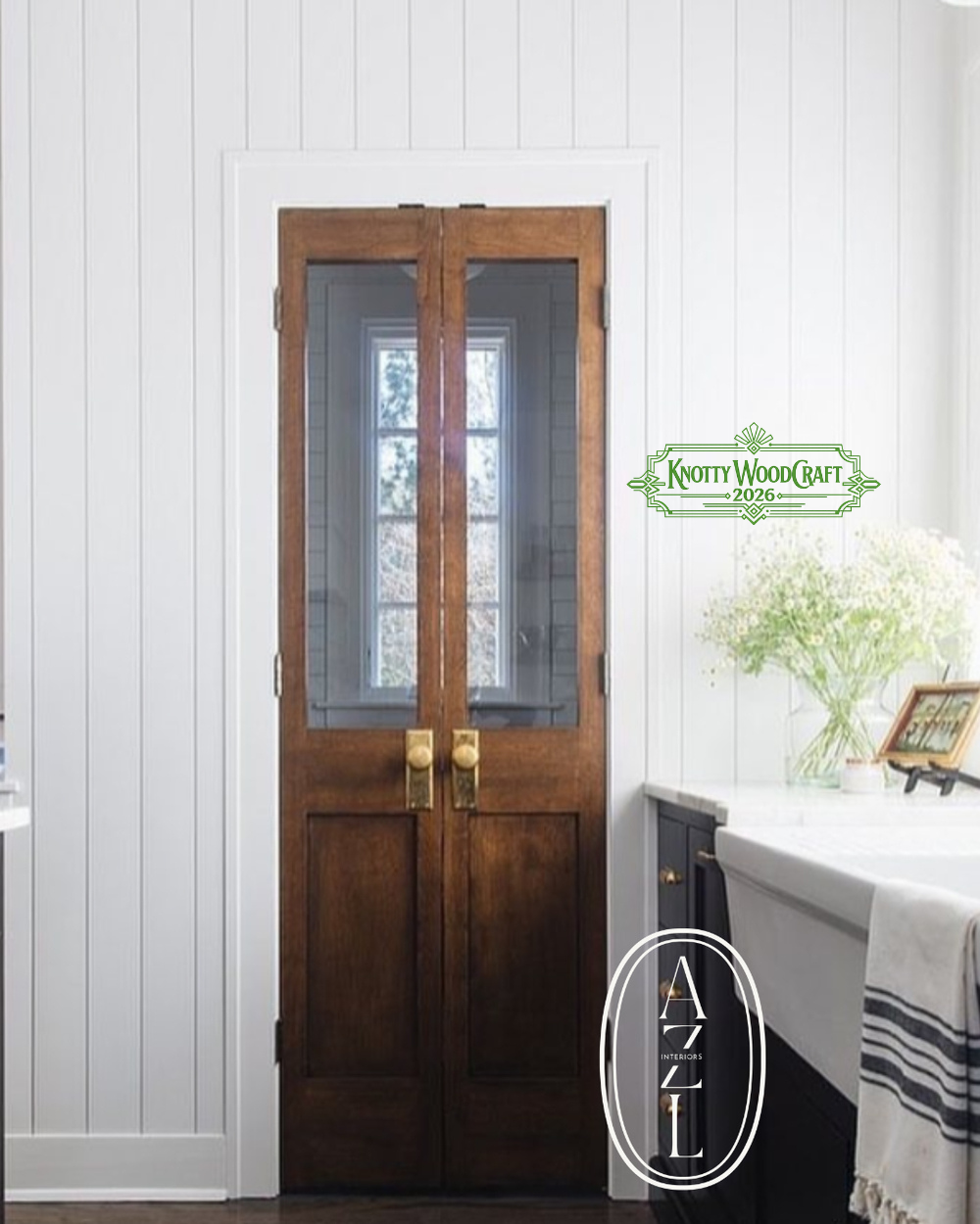 "The Mediterranean" Custom French Pantry Doors