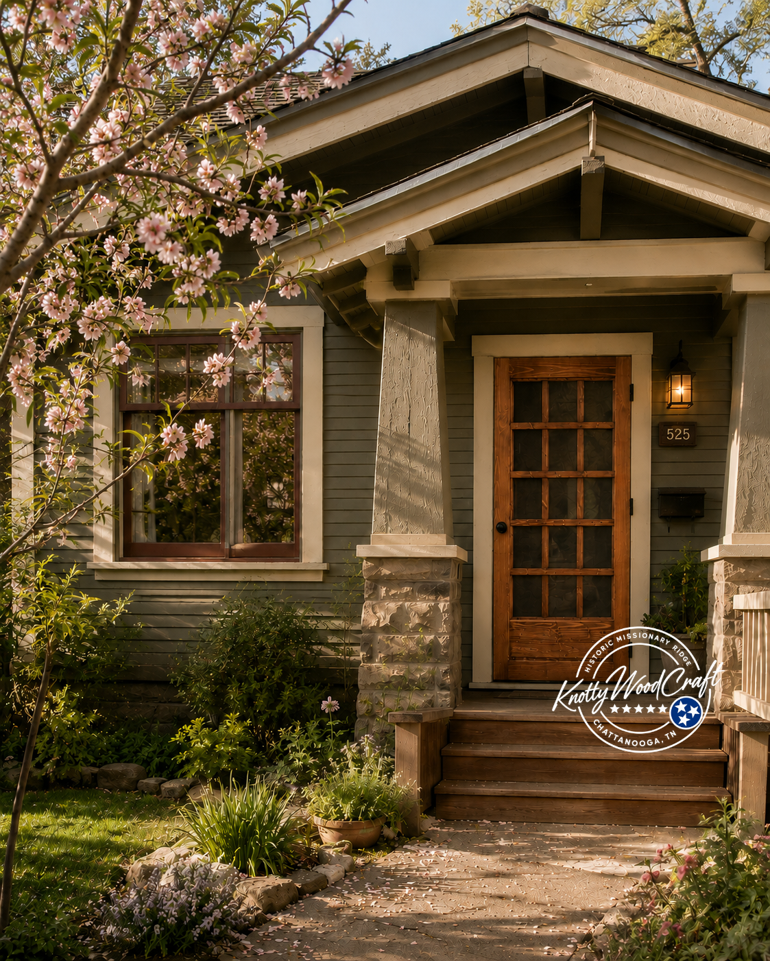 Custom Vintage Farmhouse Screen Door "The Magnolia"