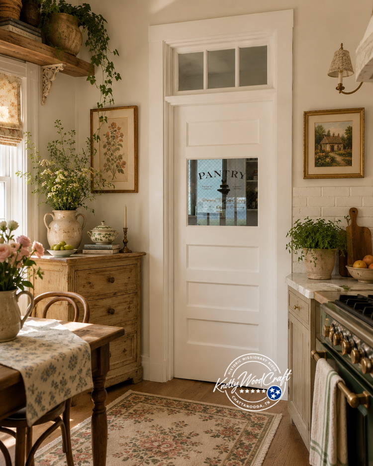 Pantry Door With Multiple Panels "The Charleston Heritage"