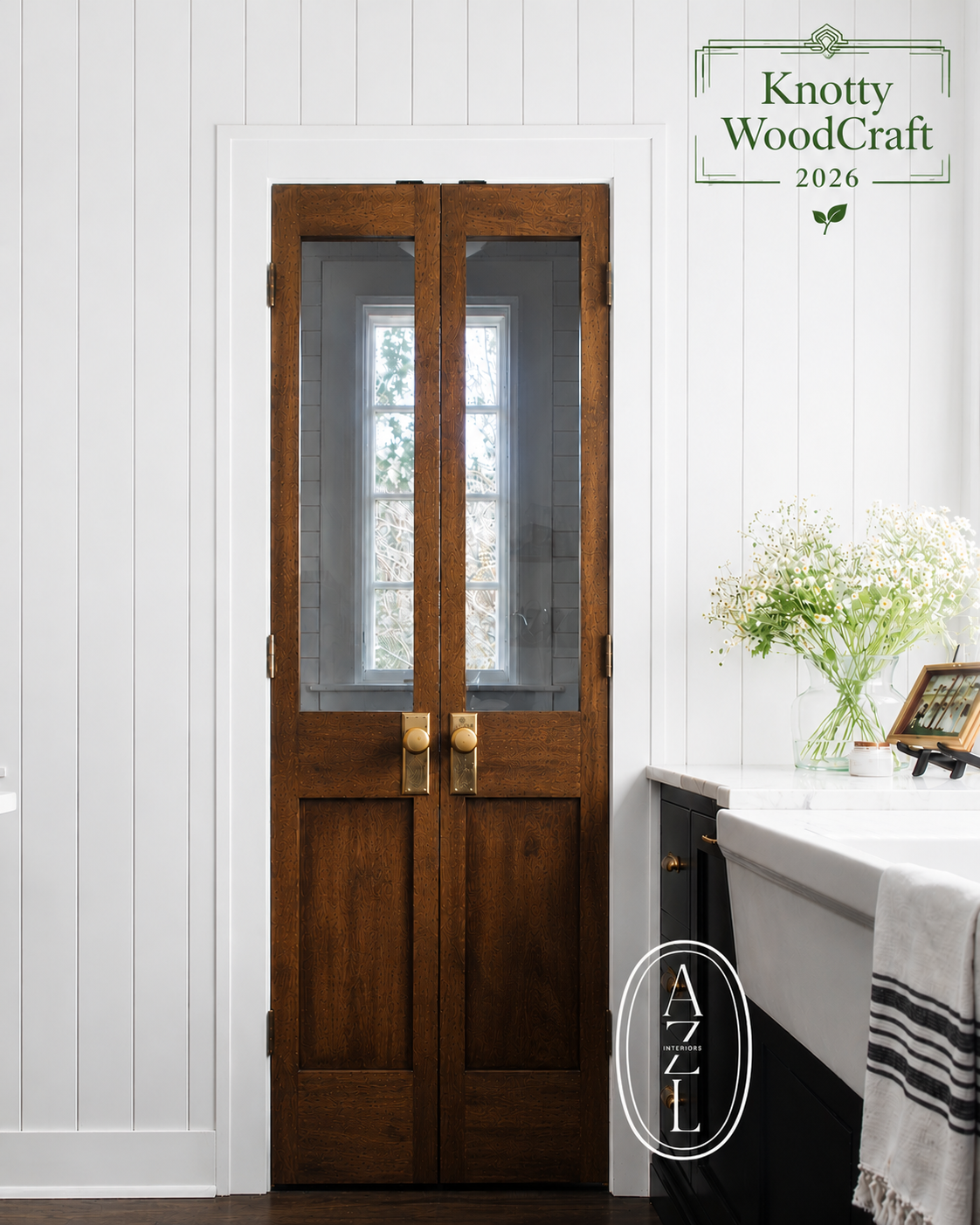 "The Mediterranean" Custom French Pantry Doors