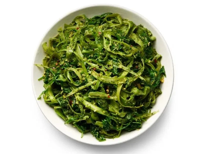 ASPARAGUS NOODLES WITH PESTO