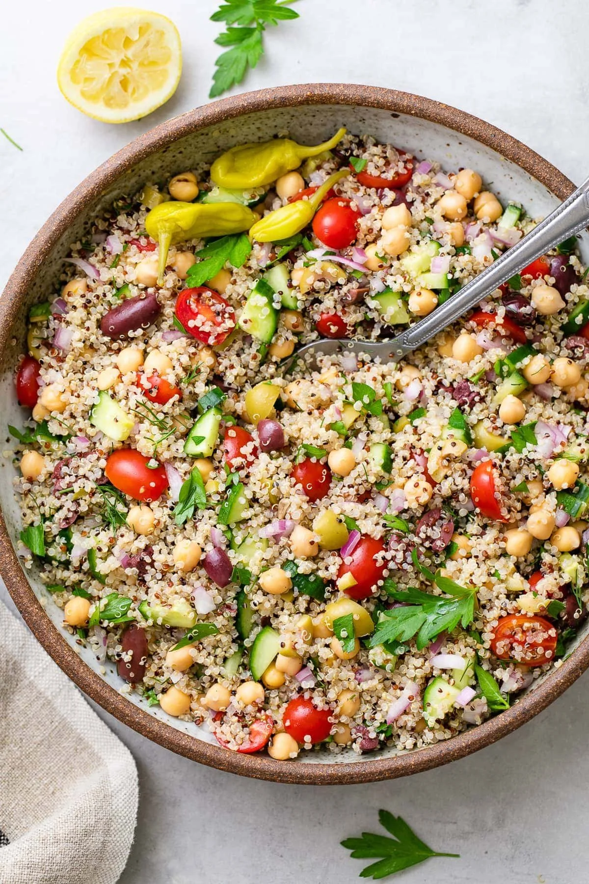 GREEK RED QUINOA SALAD