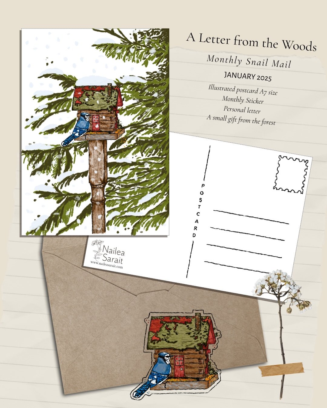 I had been thinking about this for a long time, but I was afraid to begin. At the start of the year, I felt insecure, but here I am, trying something new and different.

This is my version of &ldquo;Snail Mail&rdquo;&mdash;an intentional surprise del