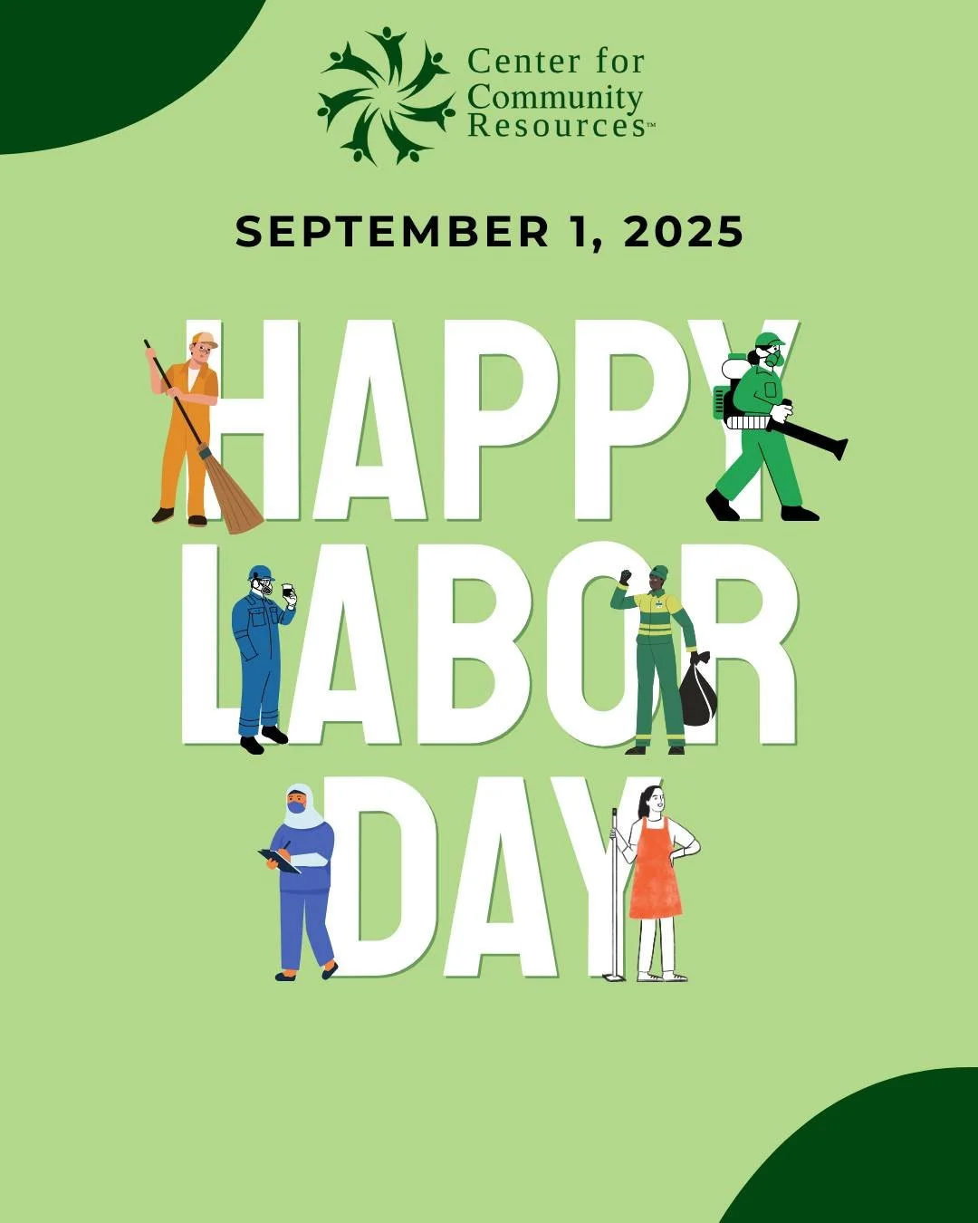 Happy Labor Day from CCR!

Today, we celebrate the hard work, dedication, and contributions of workers across our community. Labor Day is a time to honor the strength and resilience of those who keep our communities thriving.
We also recognize and th