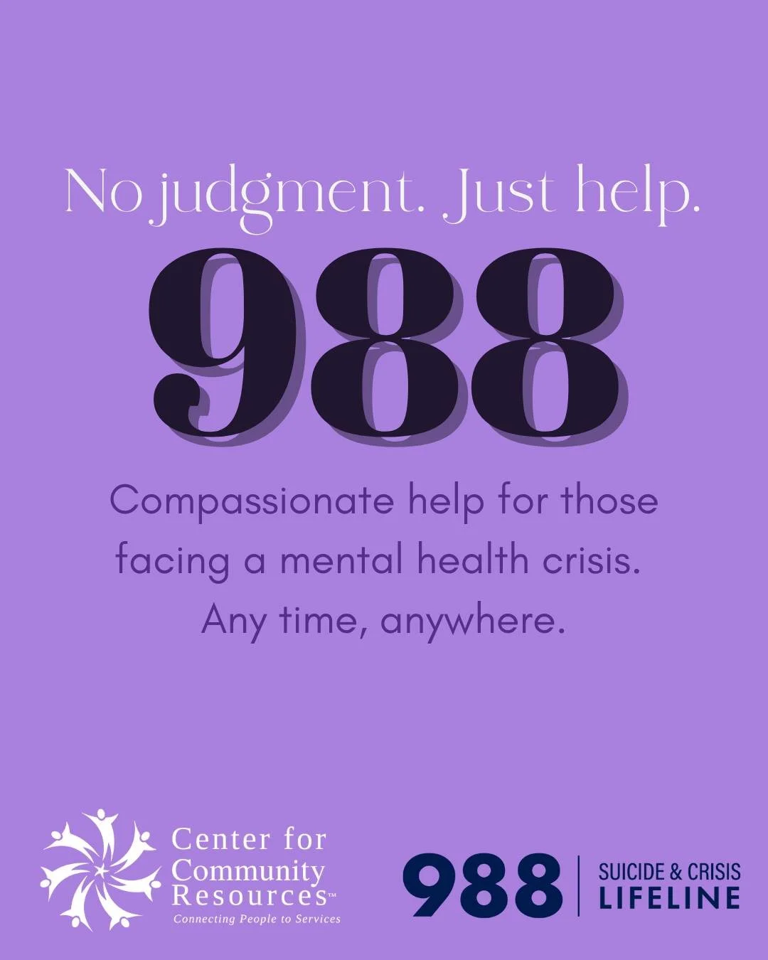 Today on #988Day, we're joining 988 Suicide &amp; Crisis Lifeline to spread awareness, break down stigma, and ensure quality care is accessible for anyone who needs it.

Mental health matters. The 988 Suicide &amp; Crisis Lifeline (988 Lifeline) prov