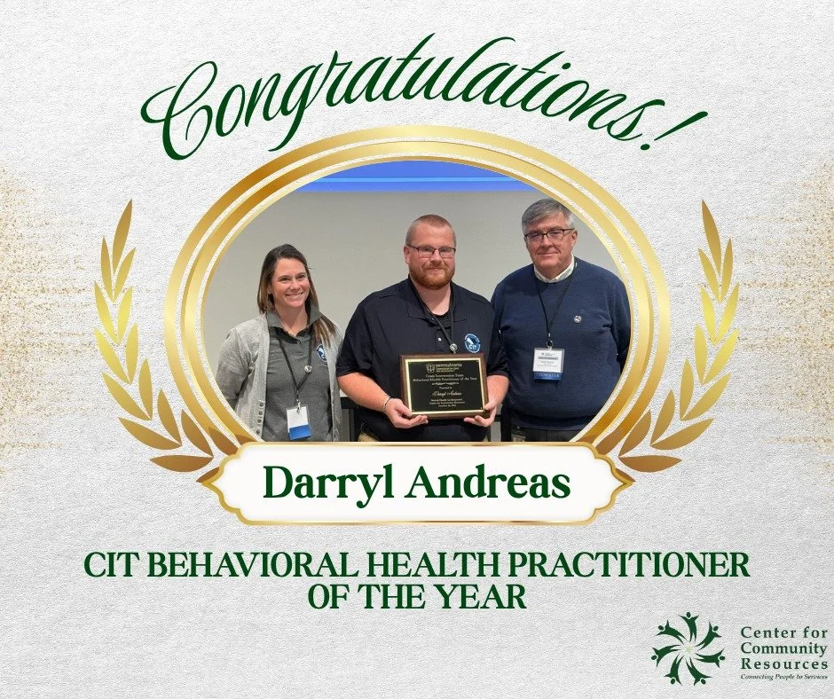 Please join us in celebrating Darryl Andreas, who was named CIT Behavioral Health Practitioner of the Year at the 2025 Statewide Crisis Intervention Team (CIT) Conference!

This award reflects Darryl&rsquo;s outstanding dedication to supporting indiv