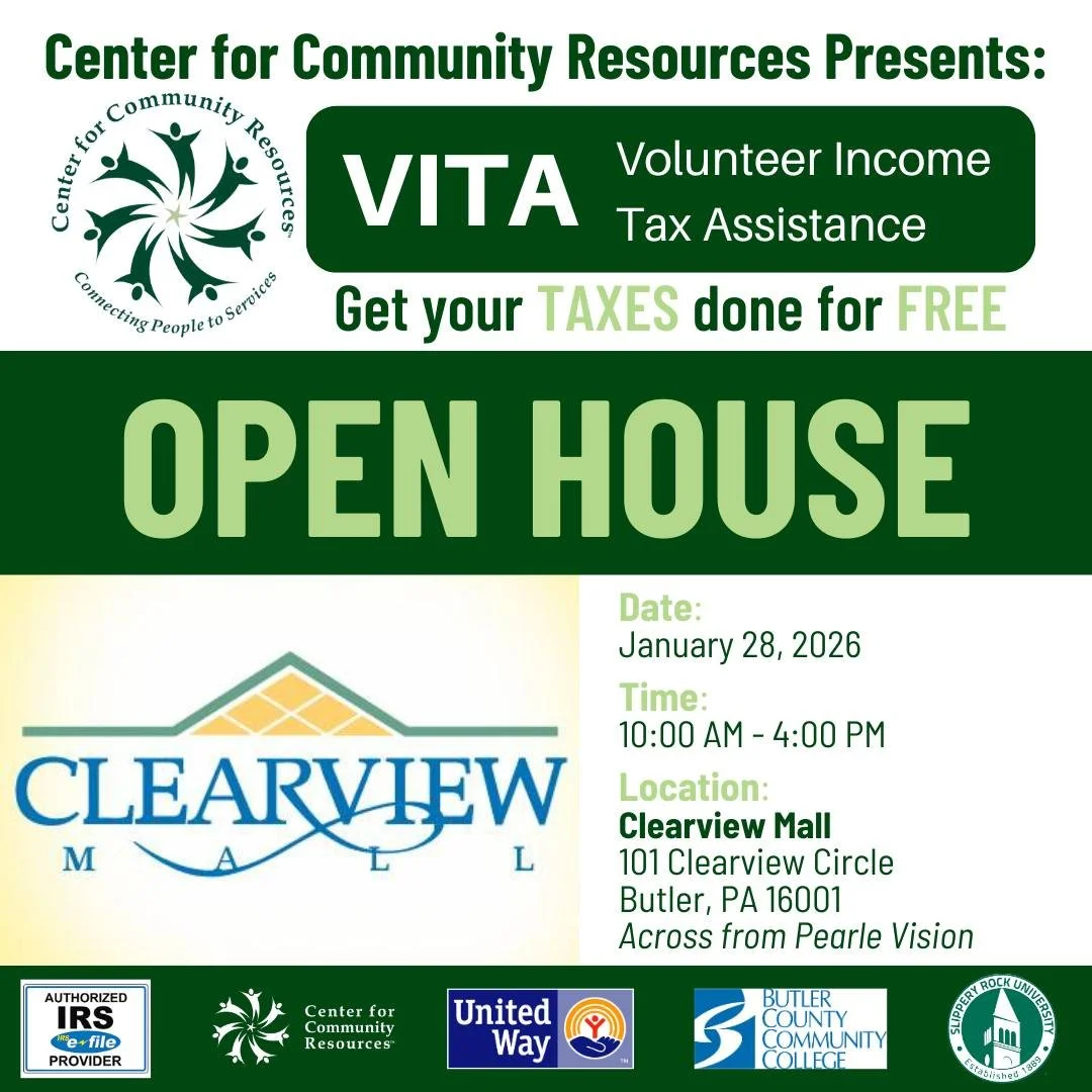 Mark your calendars for this year&rsquo;s VITA Open House. Join CCR&rsquo;s VITA Team for resources, light refreshments, and to schedule your VITA tax appointment. 

For more information about the VITA program, visit ccrinfo.org/vita. 

#ConnectingPe