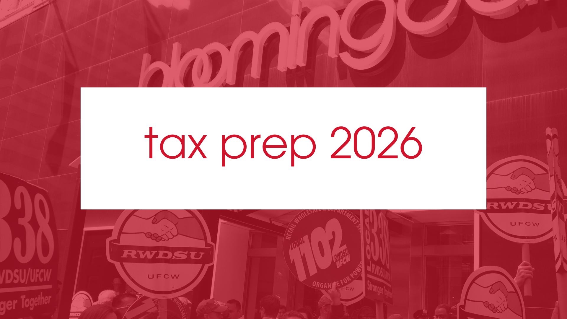 Tax Prep for Local 3 Members 