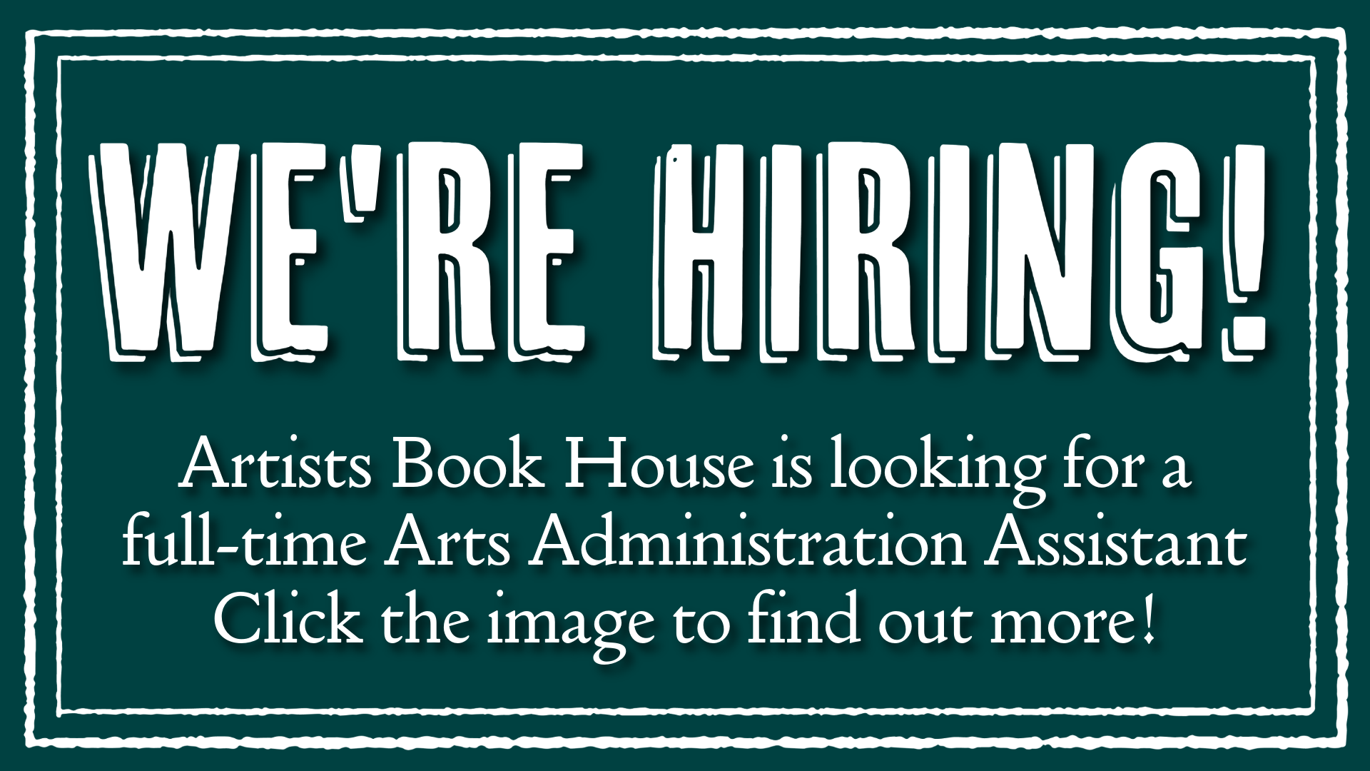 We're Hiring