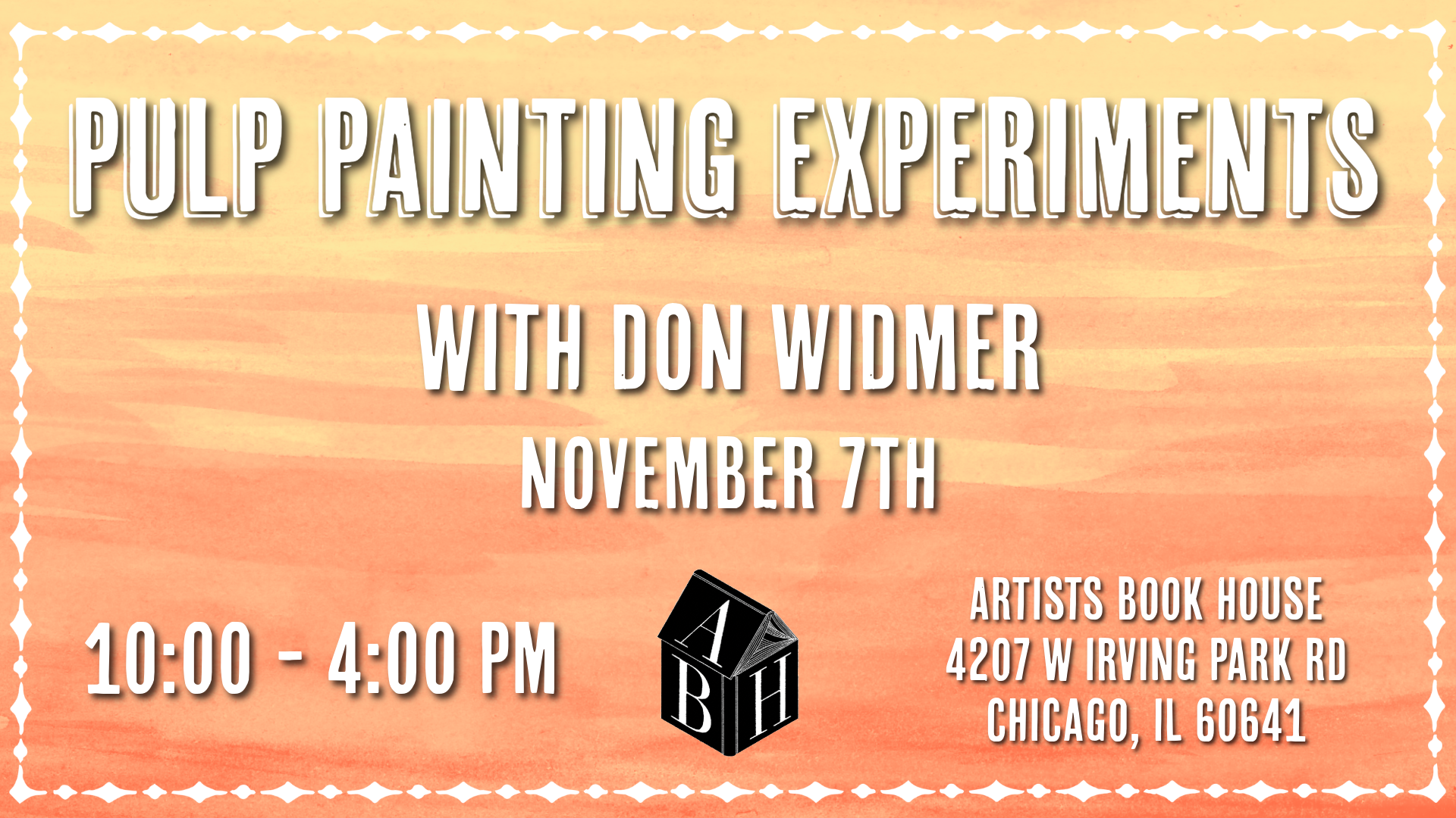 Pulp Painting Experiments with Don Widmer