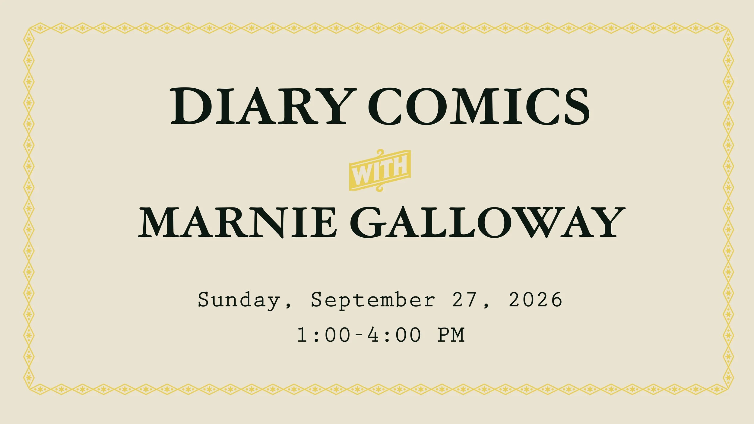 Diary Comics with Marnie Galloway