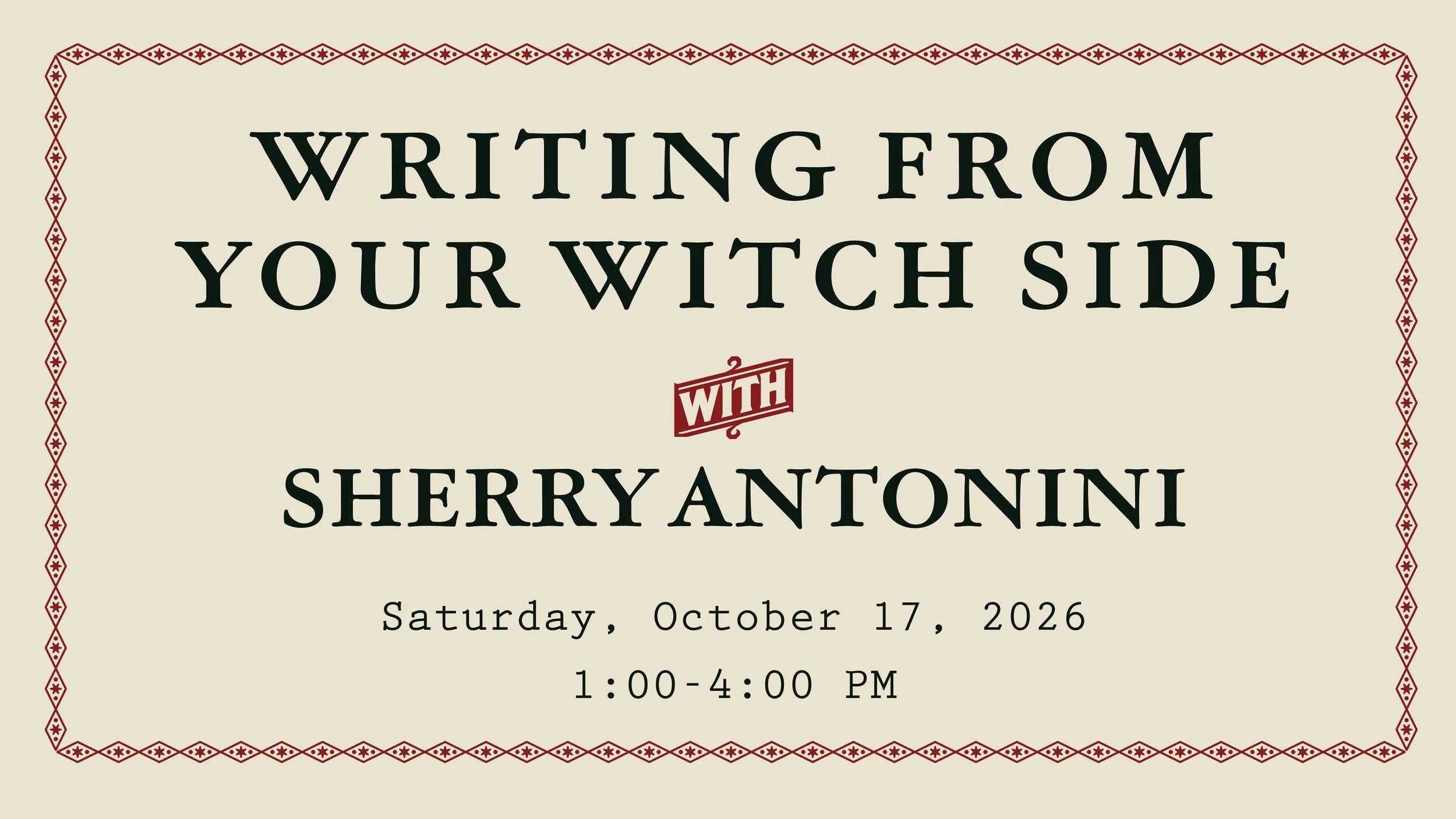 Writing from your Witch Side with Sherry Antonini