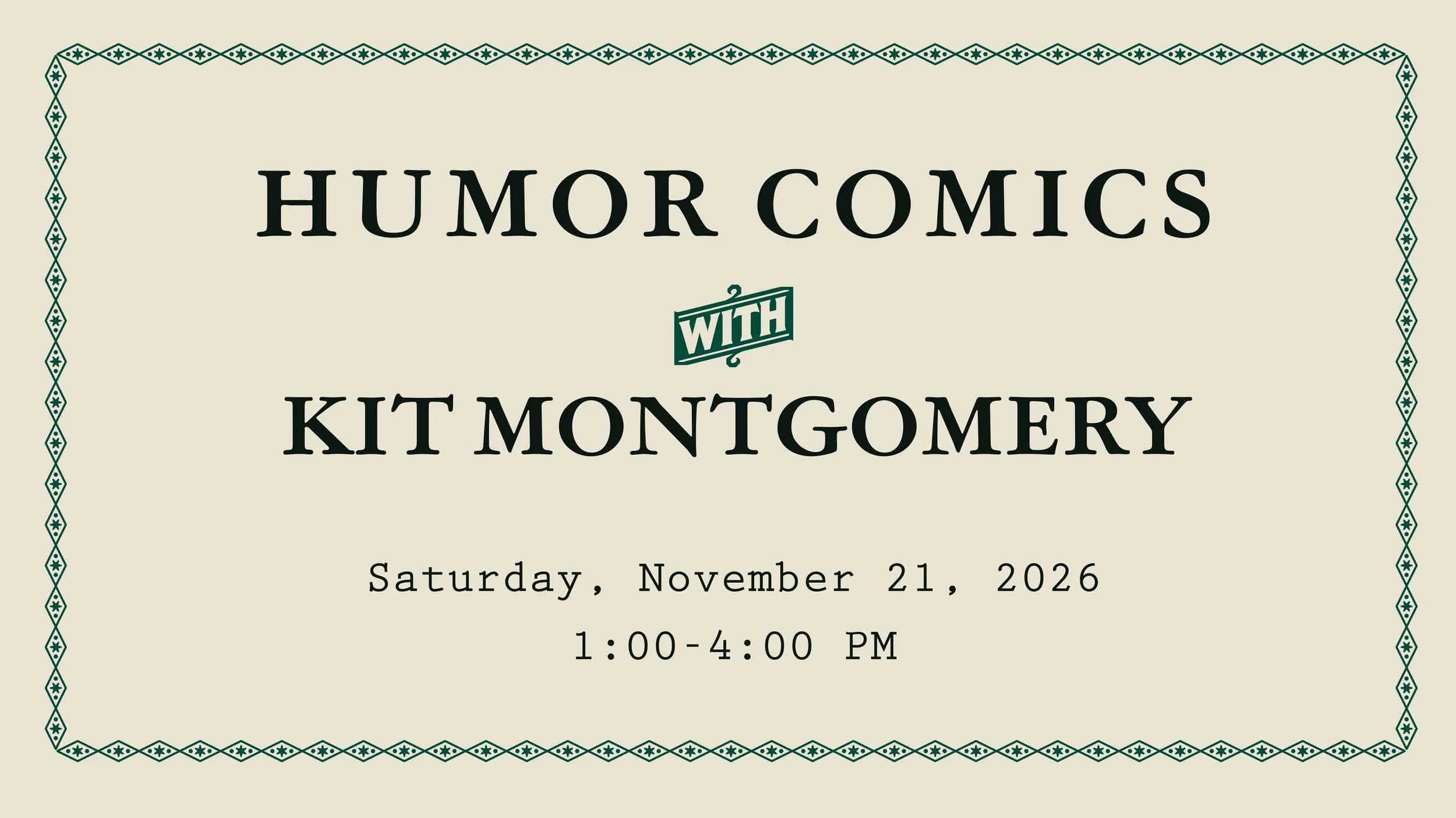 Humor Comics with Kit Montgomery
