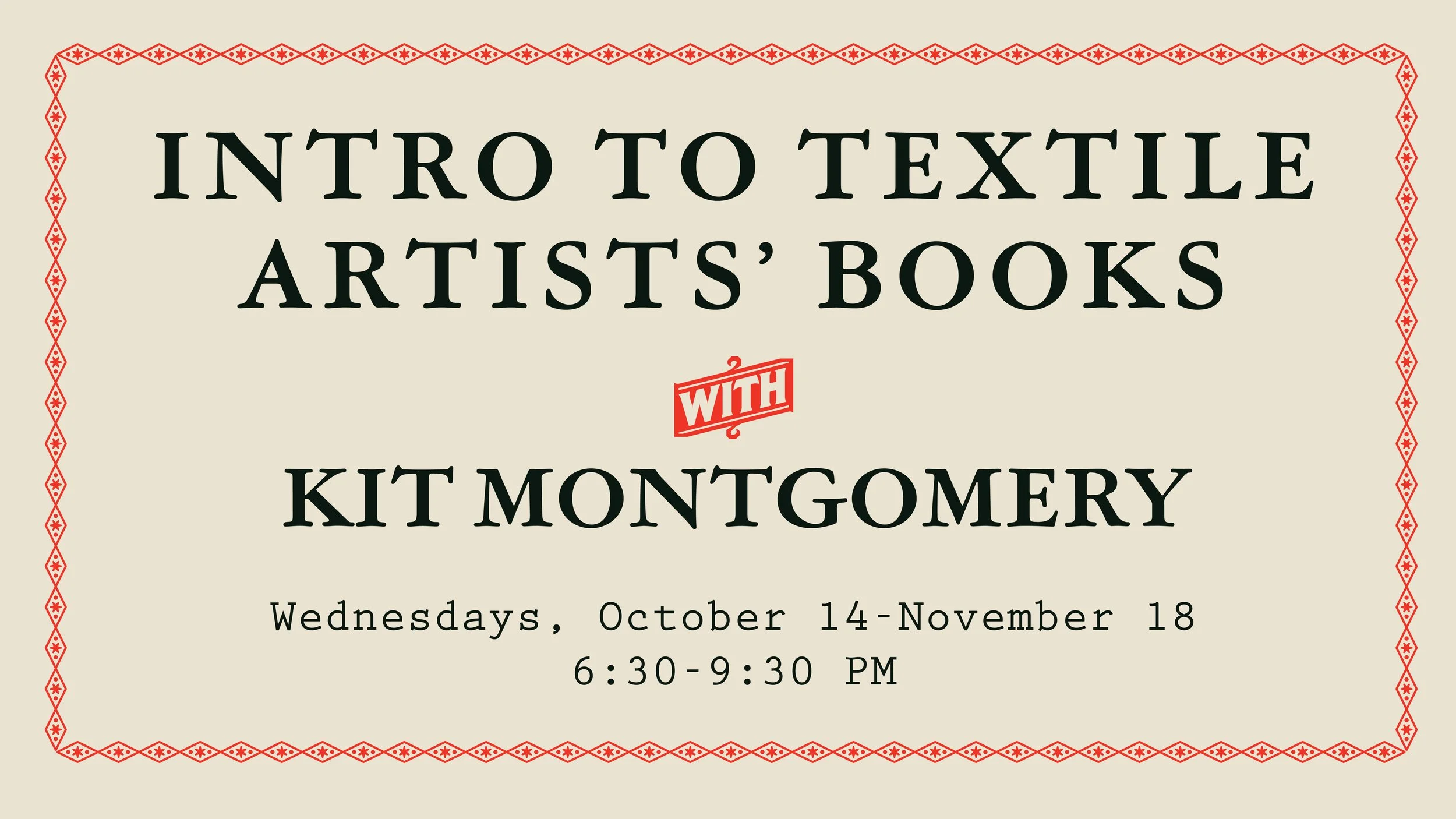 Intro to Textile Artists’ Books with Kit Montgomery