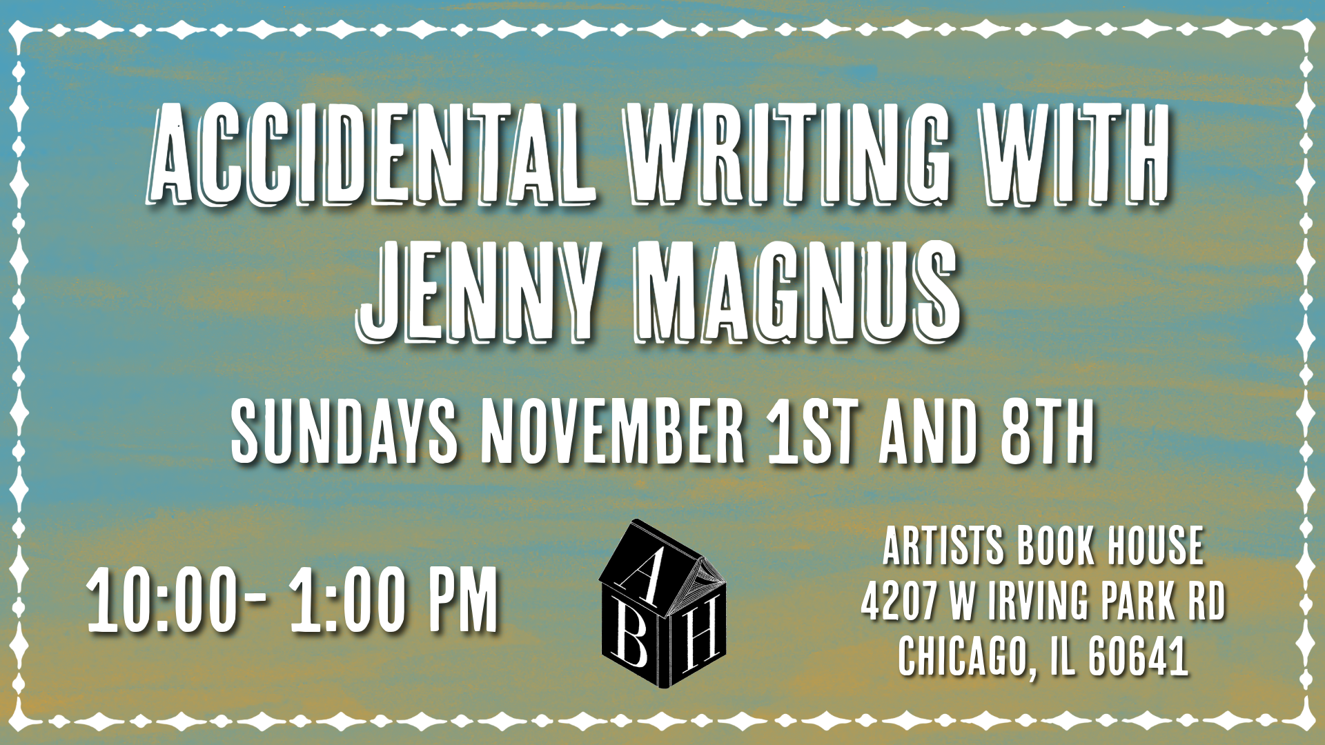 Accidental Writing: Writing For, About, and On Found Objects with Jenny Magnus