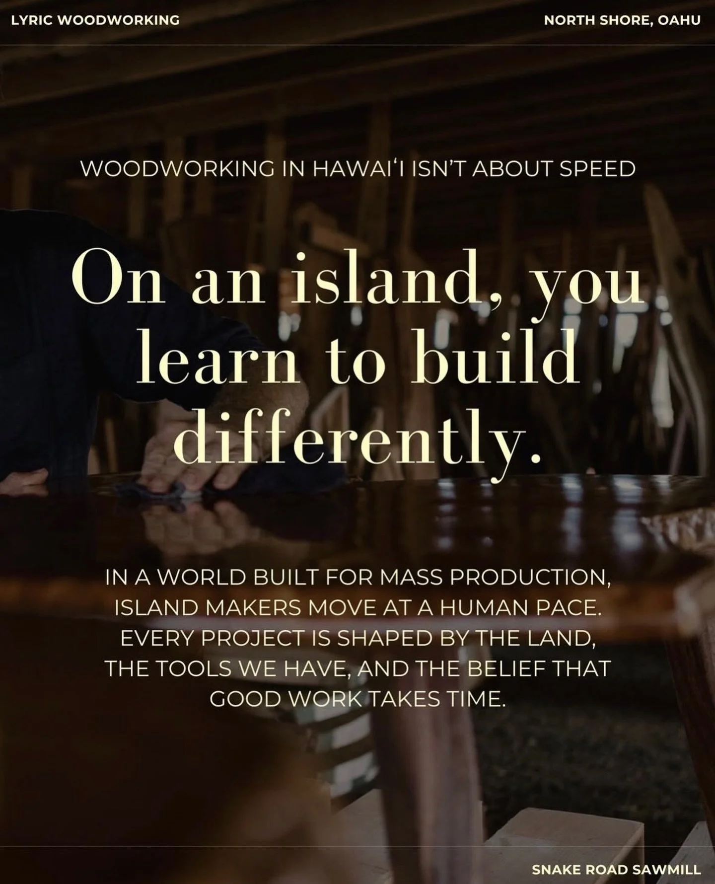Sustainable practices + high end design = sustainable luxury. 

We are quite inspired by the approach of @lyric_woodwork producing beautiful pieces with sustainability at the center.

Where does your heirloom furniture start?  How do we reduce waste 
