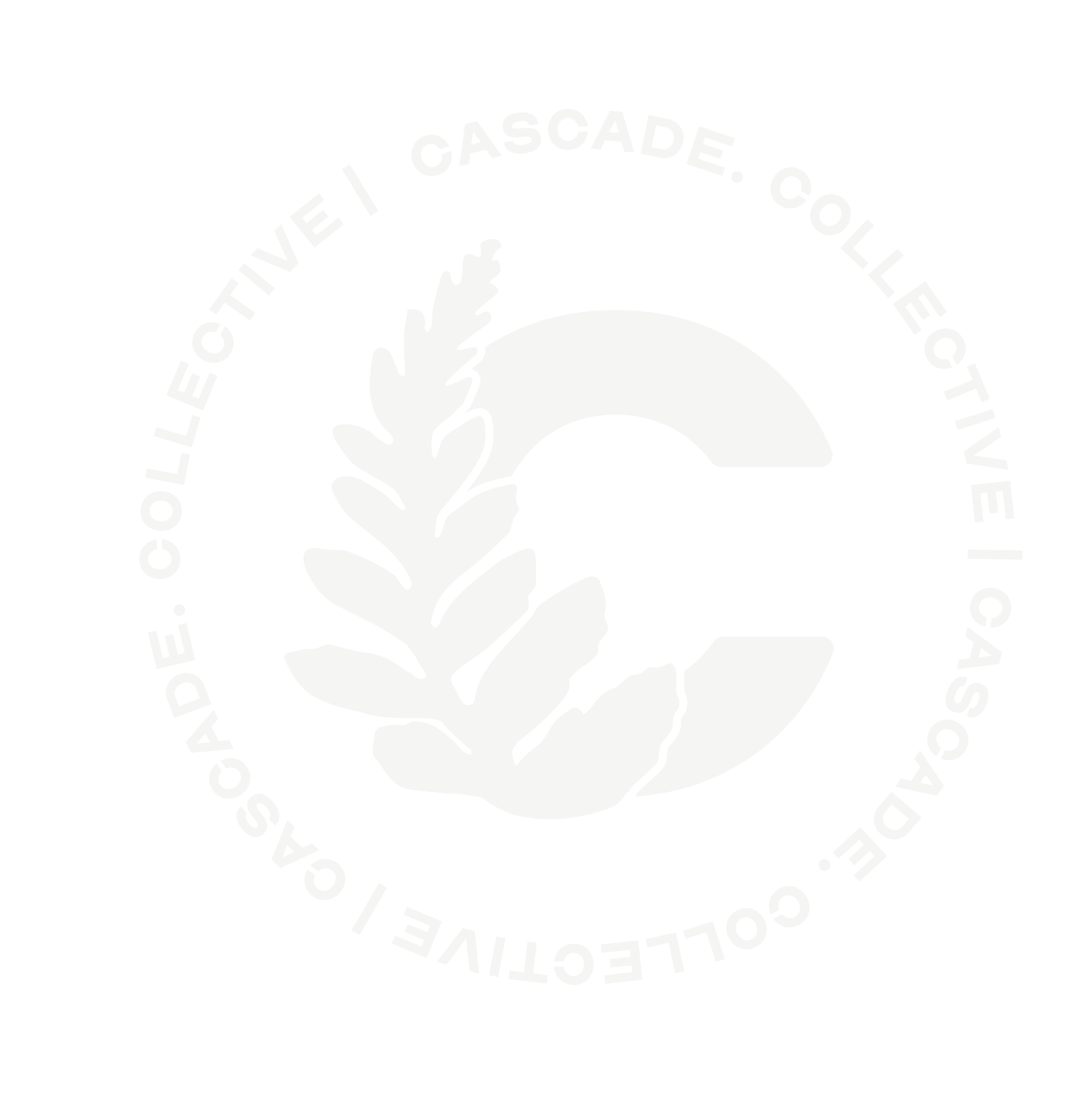 Black circular emblem with white text reading "COOPERATIVE EDUCATIVE ET TECHNOLOGIQUE" and a central illustration of an oak leaf.