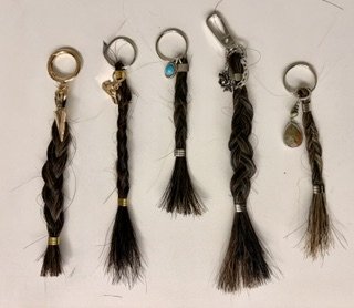 Handmade Horse Hair Key Tags 2