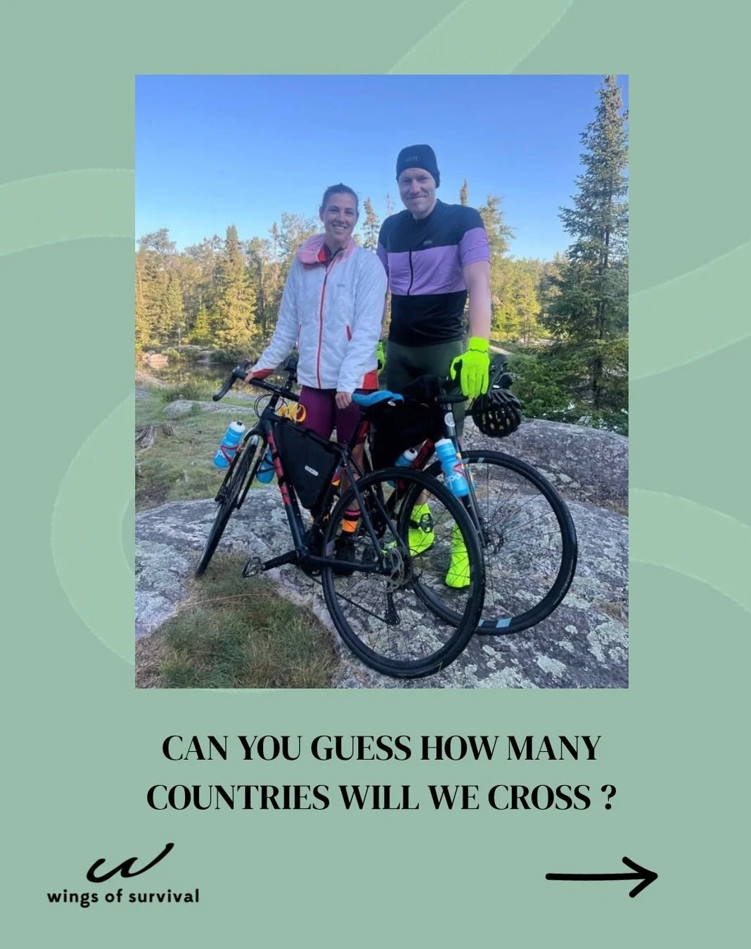 Can you guess how many countries we&rsquo;ll cross cycling from Alaska to Patagonia? 🌎

From Arctic tundra to dense rainforests, towering mountain ranges to vast grasslands&mdash;we&rsquo;ll ride through some of the most unique ecosystems on Earth. 