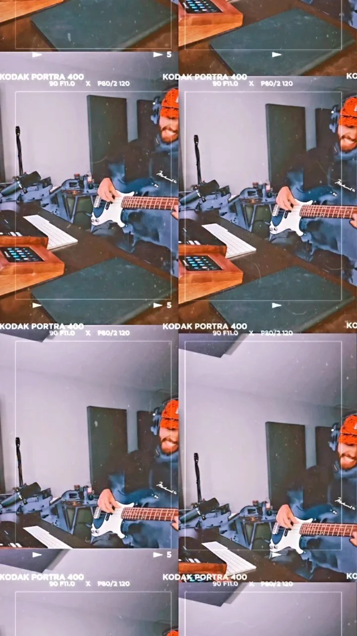 i’ve been making a random vibe every day.. I never have any idea what’s going to happen and that’s the best damn part. #therapy #notabassplayer