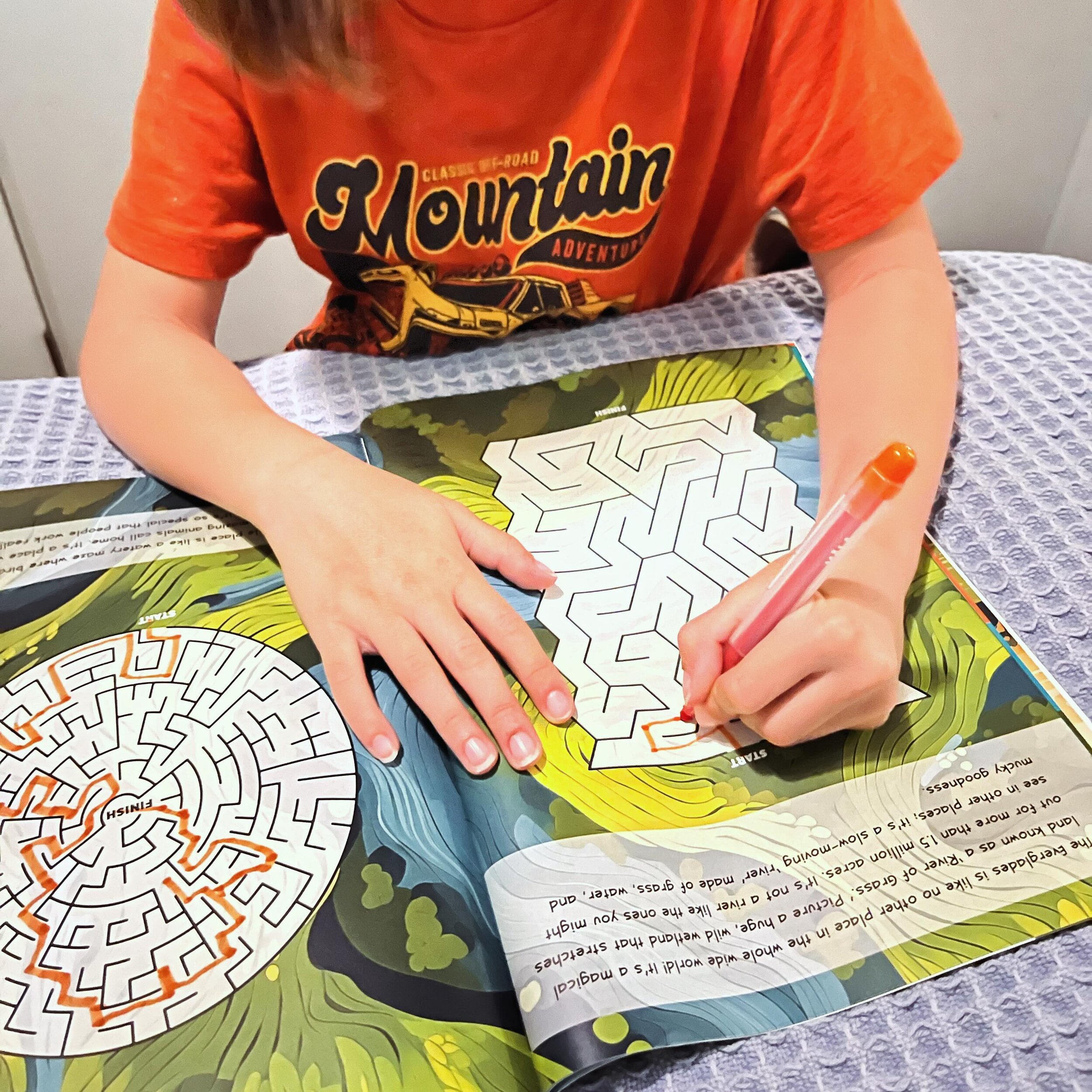 The mazes are hands down my son&rsquo;s favorite part of our activity books. AND getting to stay on a houseboat in the Everglades. 😍 This guy can&rsquo;t complain. 🐊 ☀️ 😊 #evergladesnationalpark #parkspublishing #exploreplaylearn #flamingoeverglad