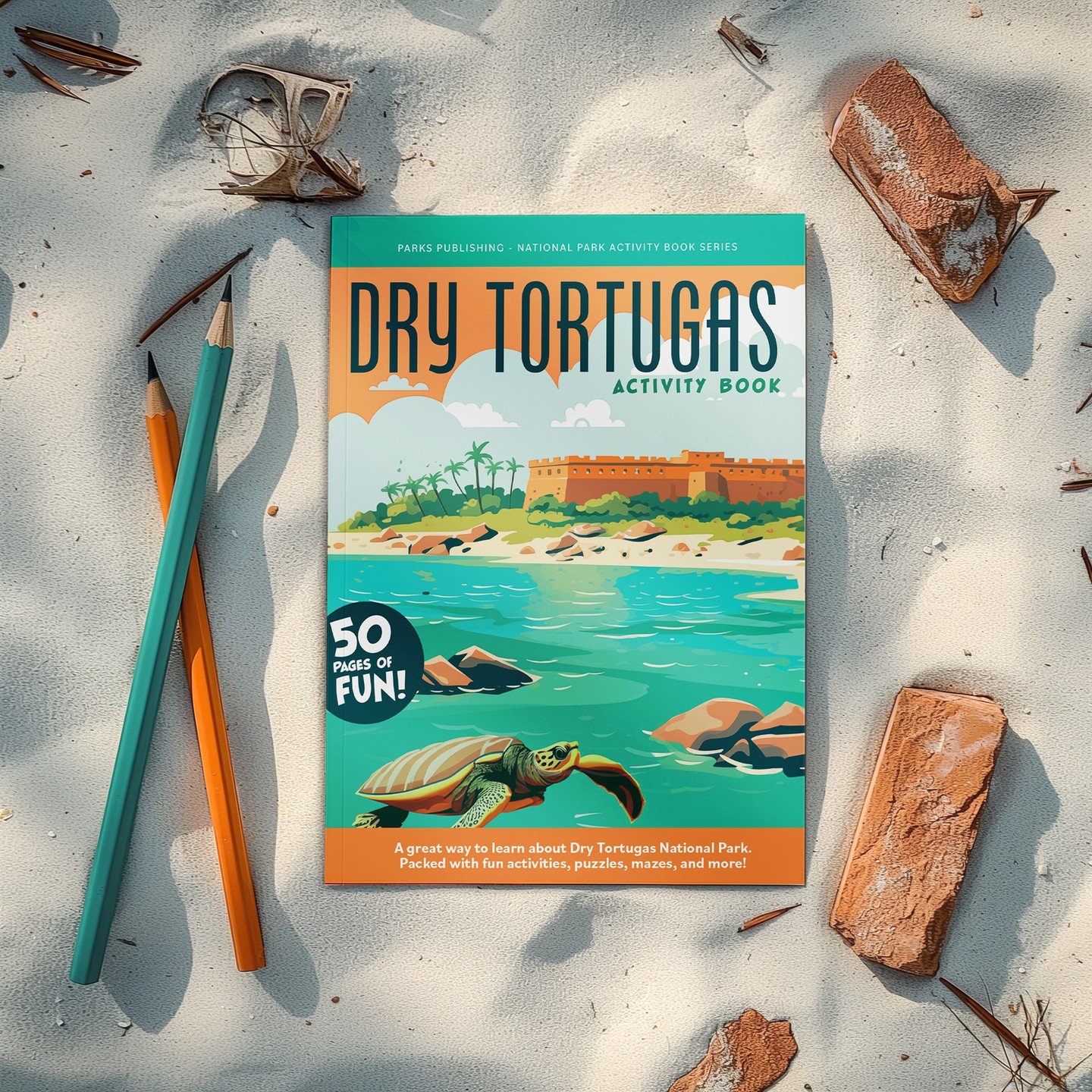 🌟📚 Just Launched! 🏝️ Dive into Adventure with Book #4 - now available on Amazon! ⚓ Explore this captivating, remote island, home to the historic Fort Jefferson. Packed with fun facts, interactive games, and cheerful illustrations, it's a must-have