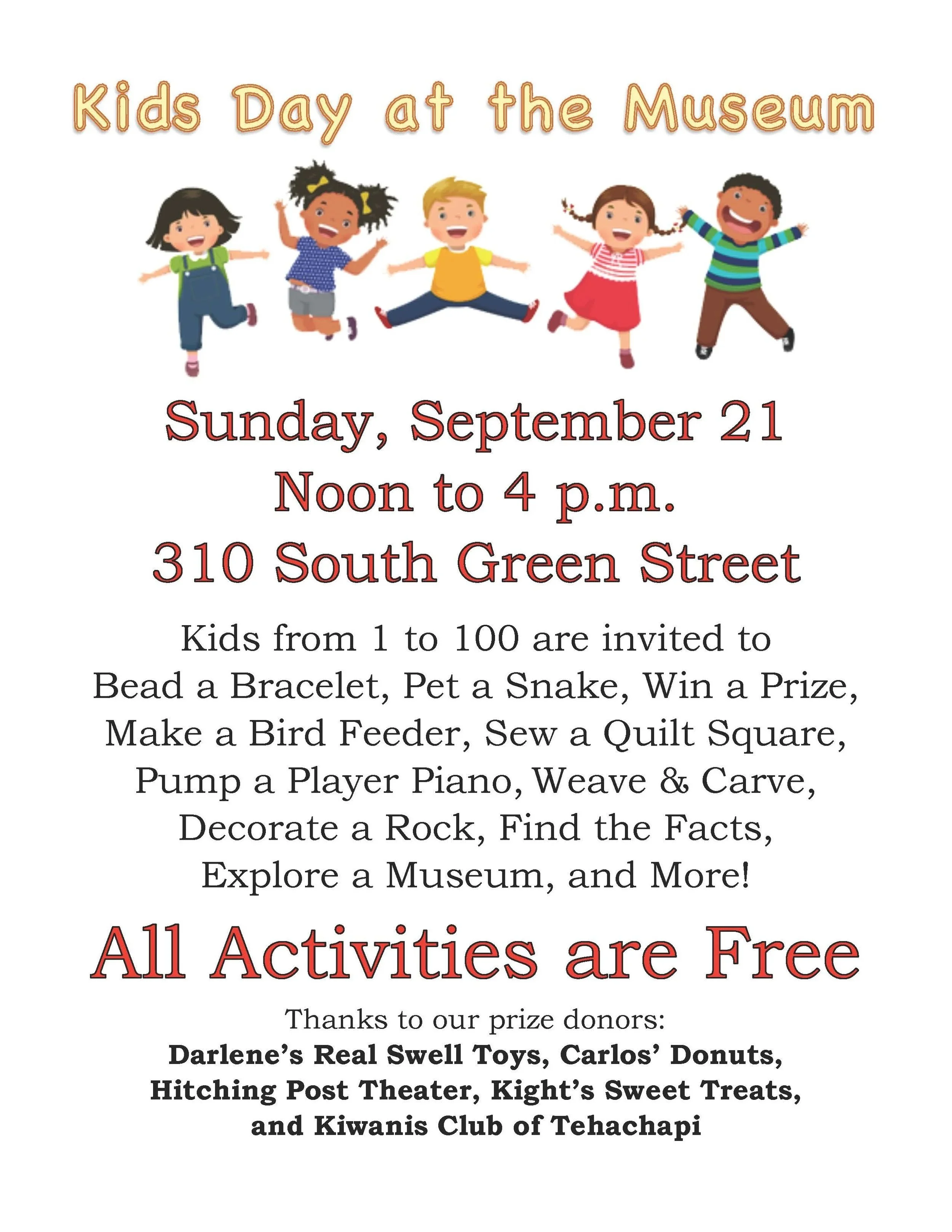 KID'S DAY AT THE MUSEUM
