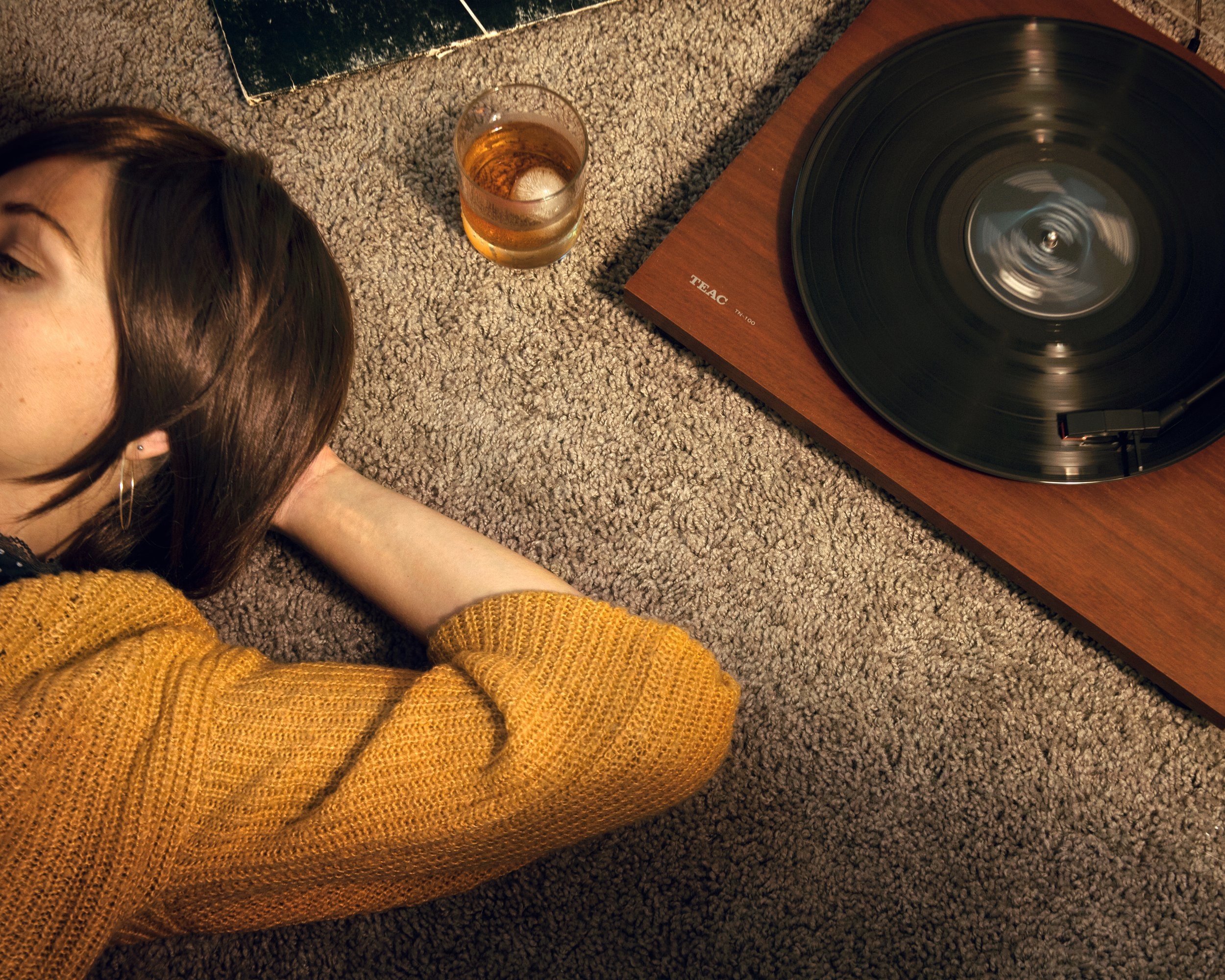 Untitled (record player), 2019, Archival Pigment Print, 40" x 32" edition of 3,
20" x 16" edition of 10,
15" x 12" edition of 10