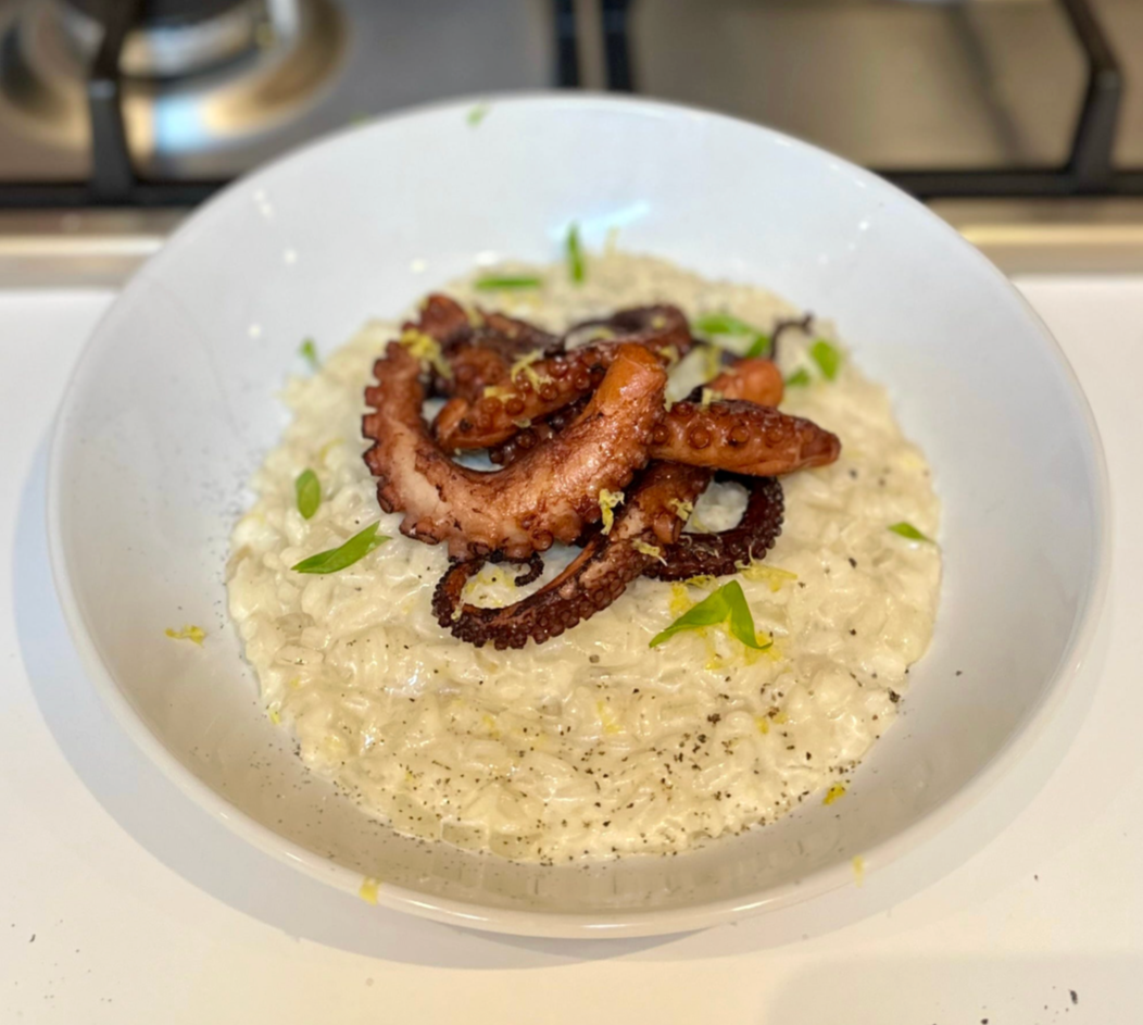 Grilled Octopus &amp; Lemony Risotto
