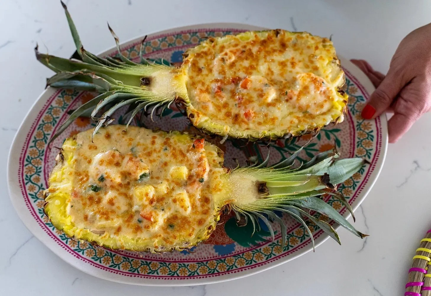 Tropical Shrimp Stew (Served in a Pineapple)