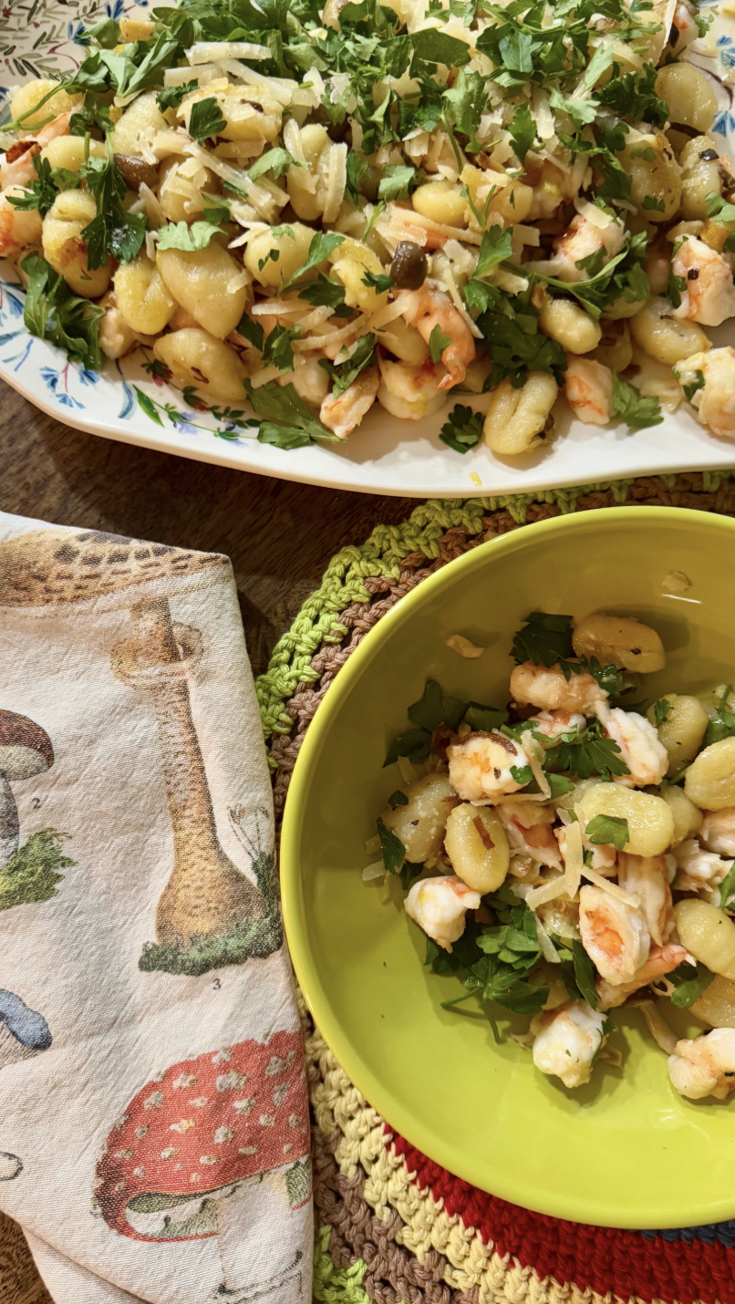 Truffled Sheet Pan Gnocchi with Mushrooms and Shrimp Truffled Sheet Pan Gnocchi with Mushrooms and Shrimp