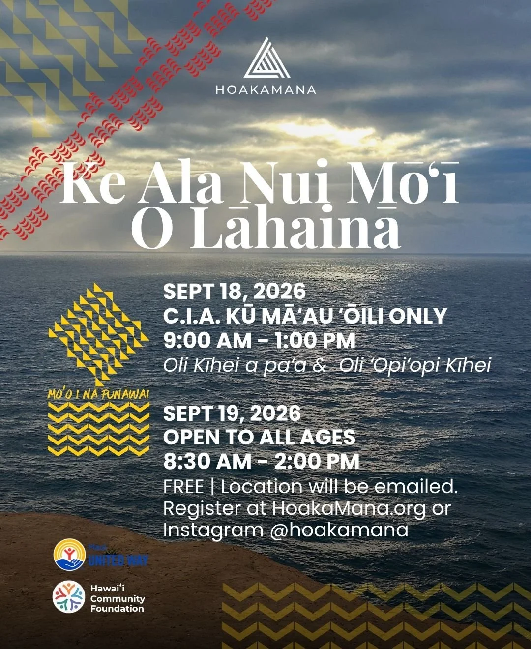 Ke Ala Nui Mōʻī O Lāhainā             Oli Kīhei a paʻa &amp; Oli ʻOpiʻopi Kīhei