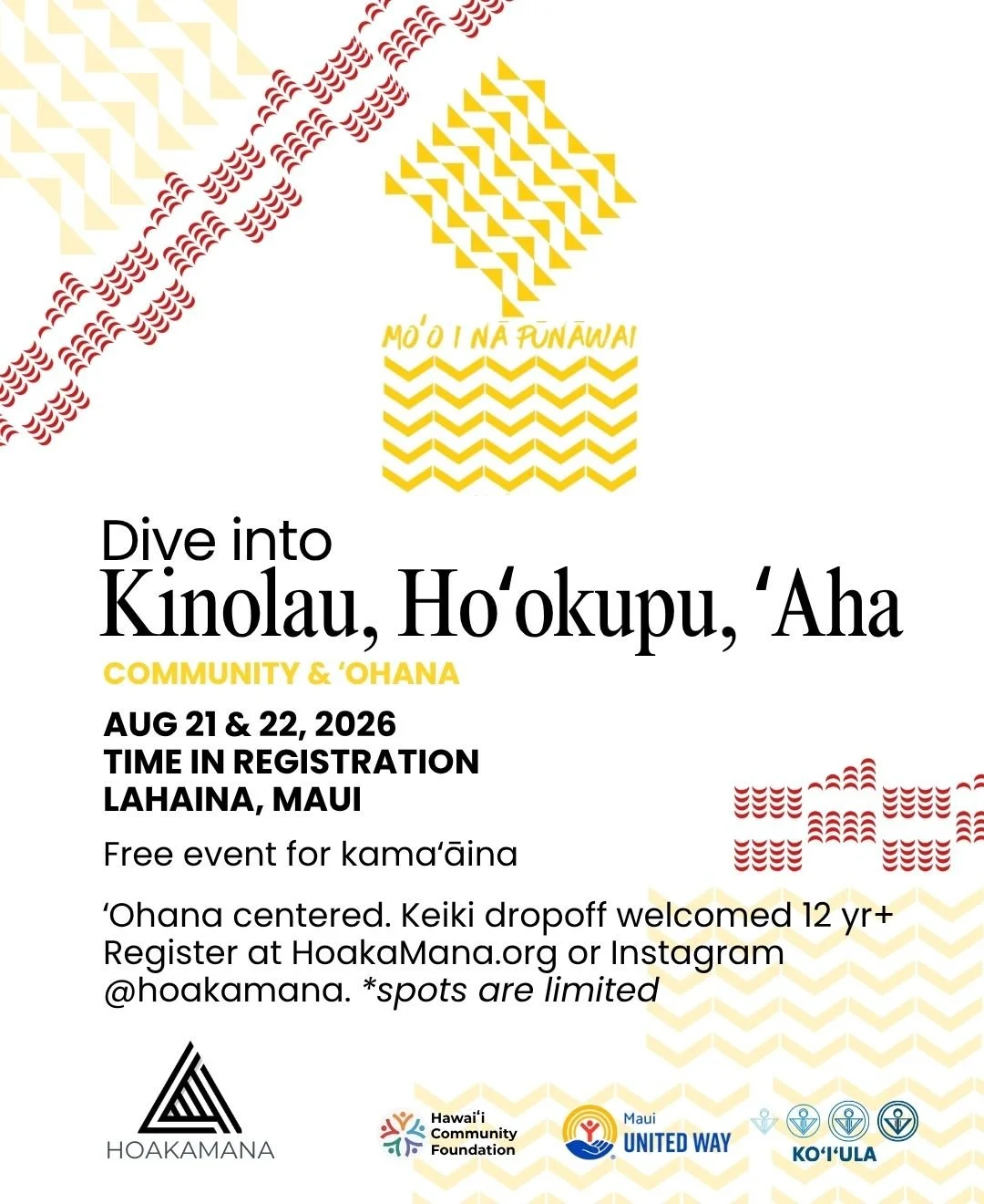 Kinolau, Hoʻokupu, ʻAha