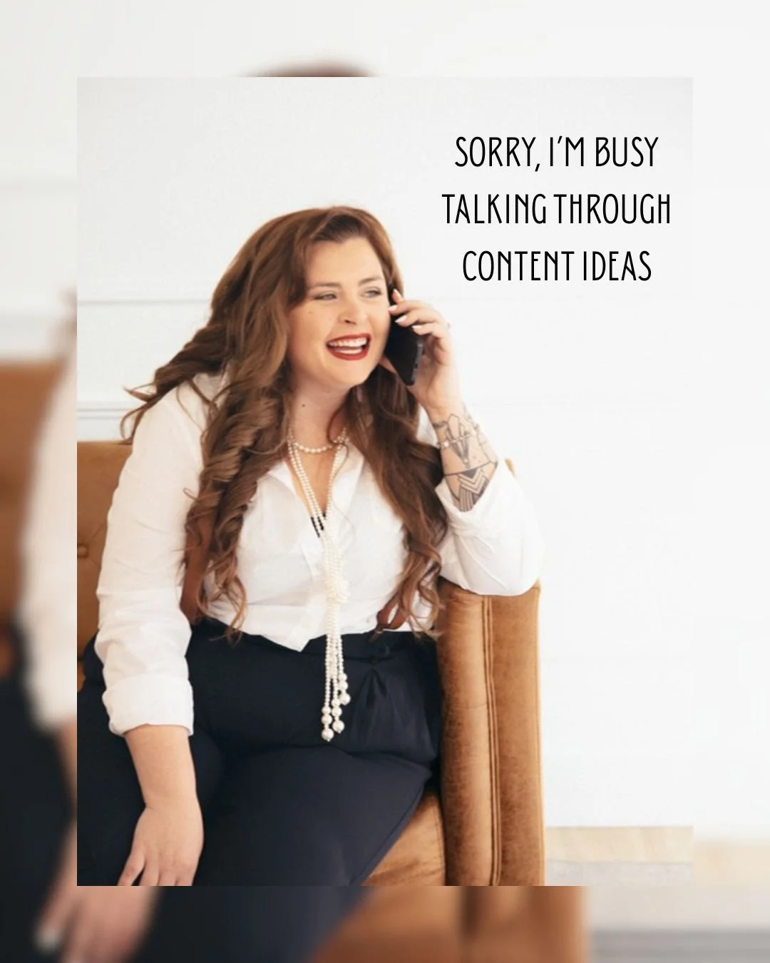 Talking through content ideas is where the magic actually happens.

What part of content do you overthink the most?

#contentcreation #socialmediamarketing #smallbusinessowner #contentstrategy #creativeprocess #brandbuilding