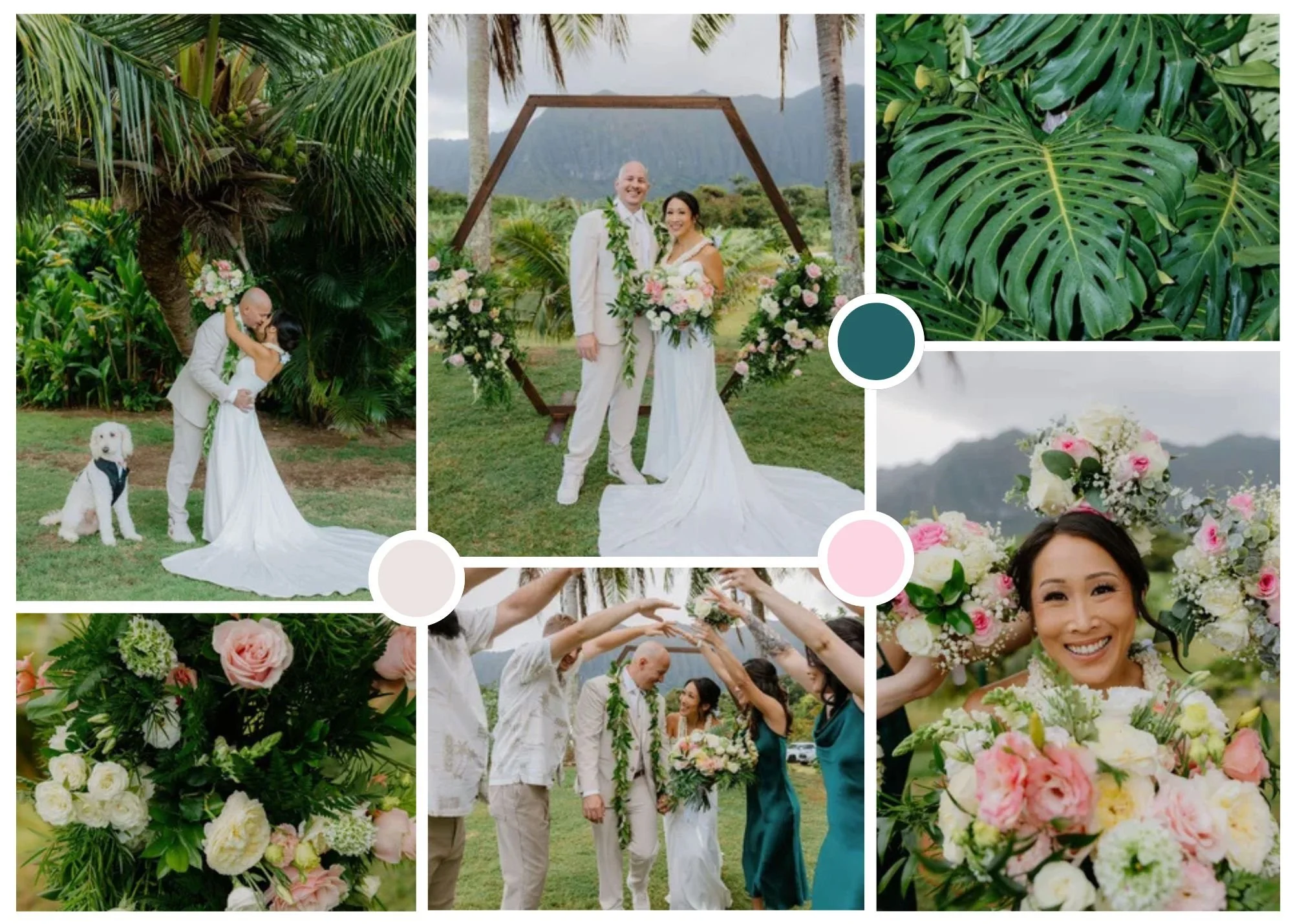 LUSH, GREEN WEDDING AT A PRIVATE ESTATE