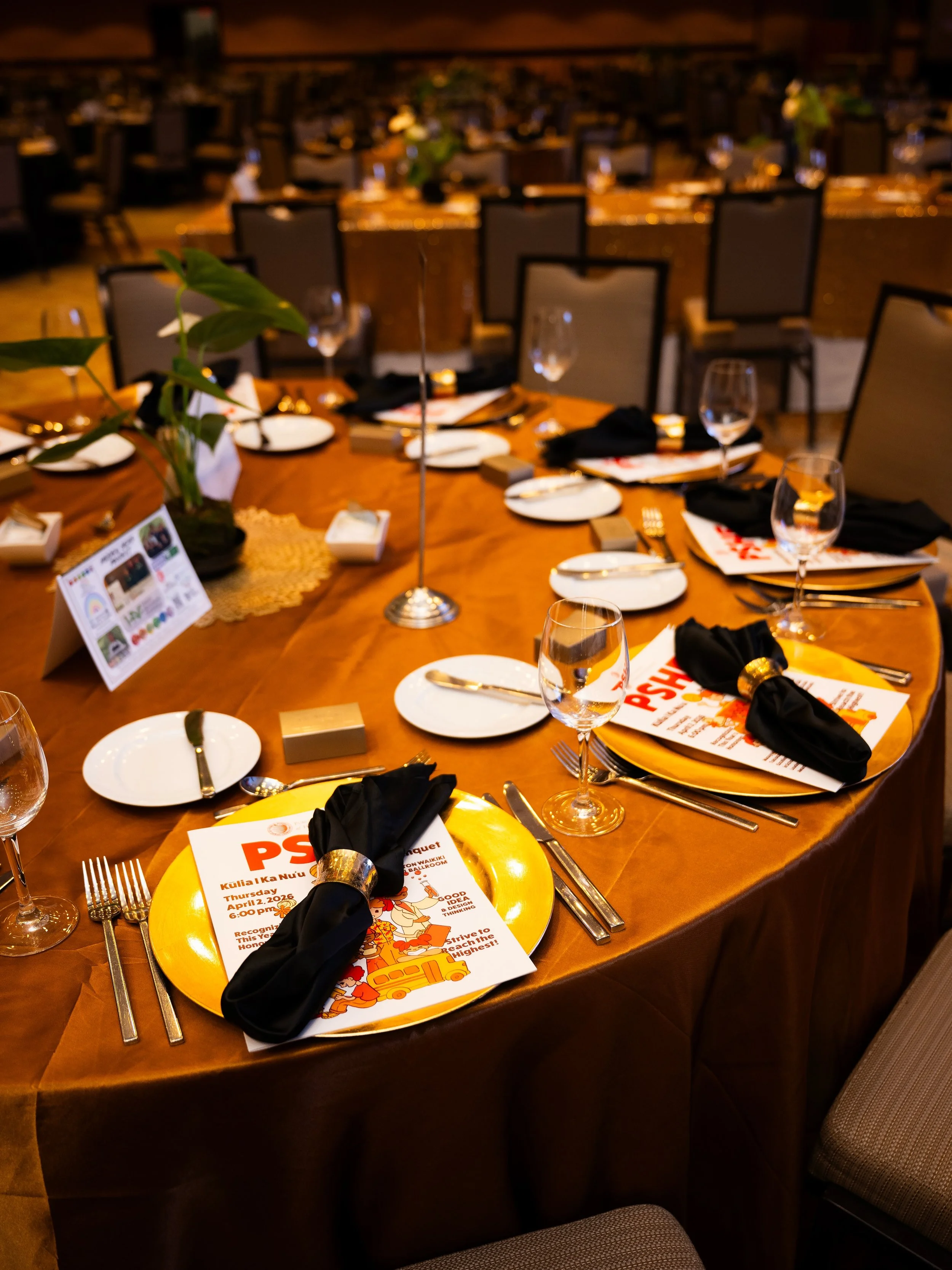 Some of our favorite moments from an event are the quiet details before guests ever walk through the doors ✨

A closer look at this year&rsquo;s Public Schools of Hawai&lsquo;i Foundation event and the many thoughtful design elements that came togeth