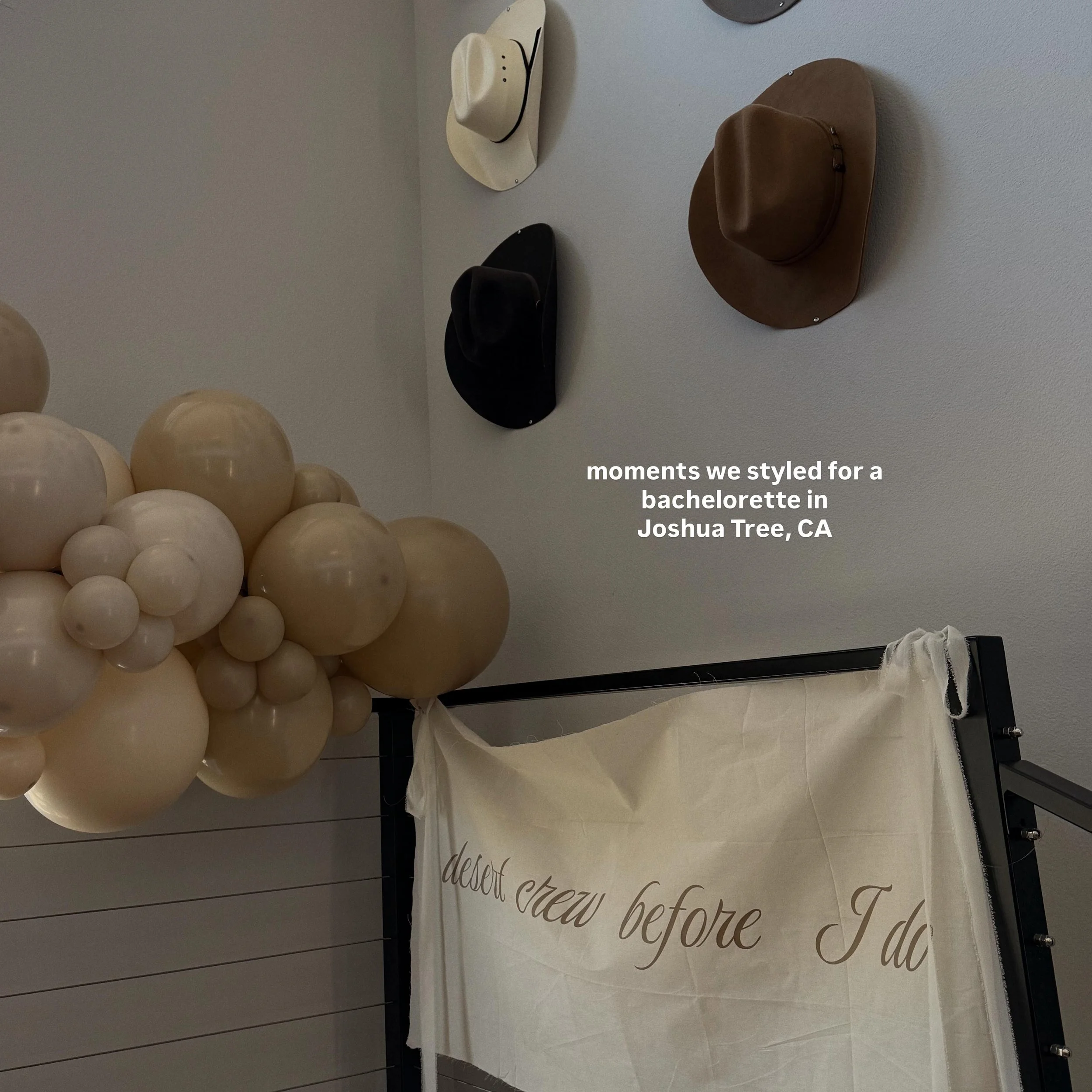 Moments we styled at a bachelorette party in Joshua Tree, CA 🌵