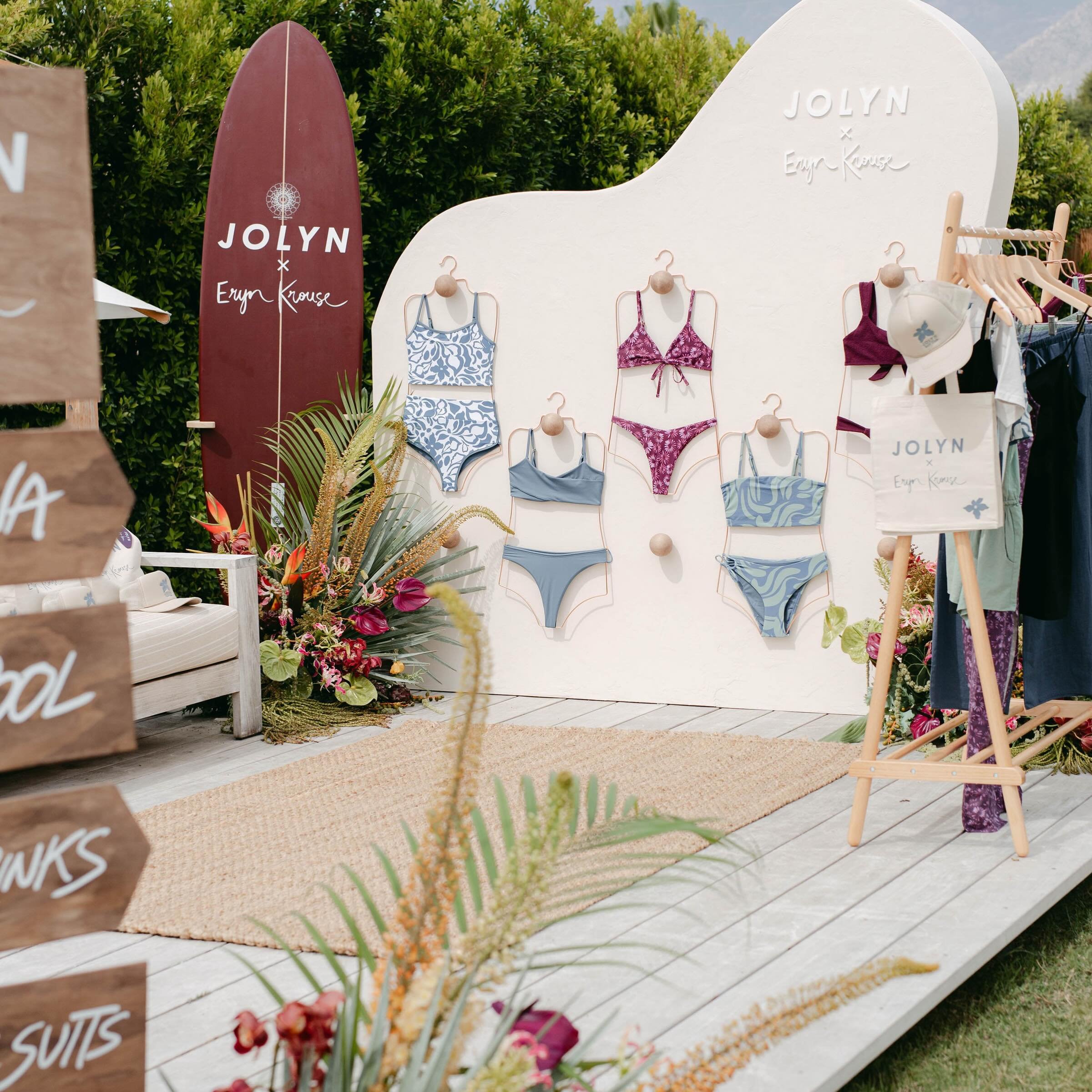 Stunning moments from the @jolynclothing x @erynkrouse brand event we produced ✨ 

Planning + design: @thatbeautifulmoment 
Custom builds + signage: @_prophaus_ 
Florals: @floralbydom 
Venue:  @thepalmspringssurfclub 
Photo: @breburkeyphotography