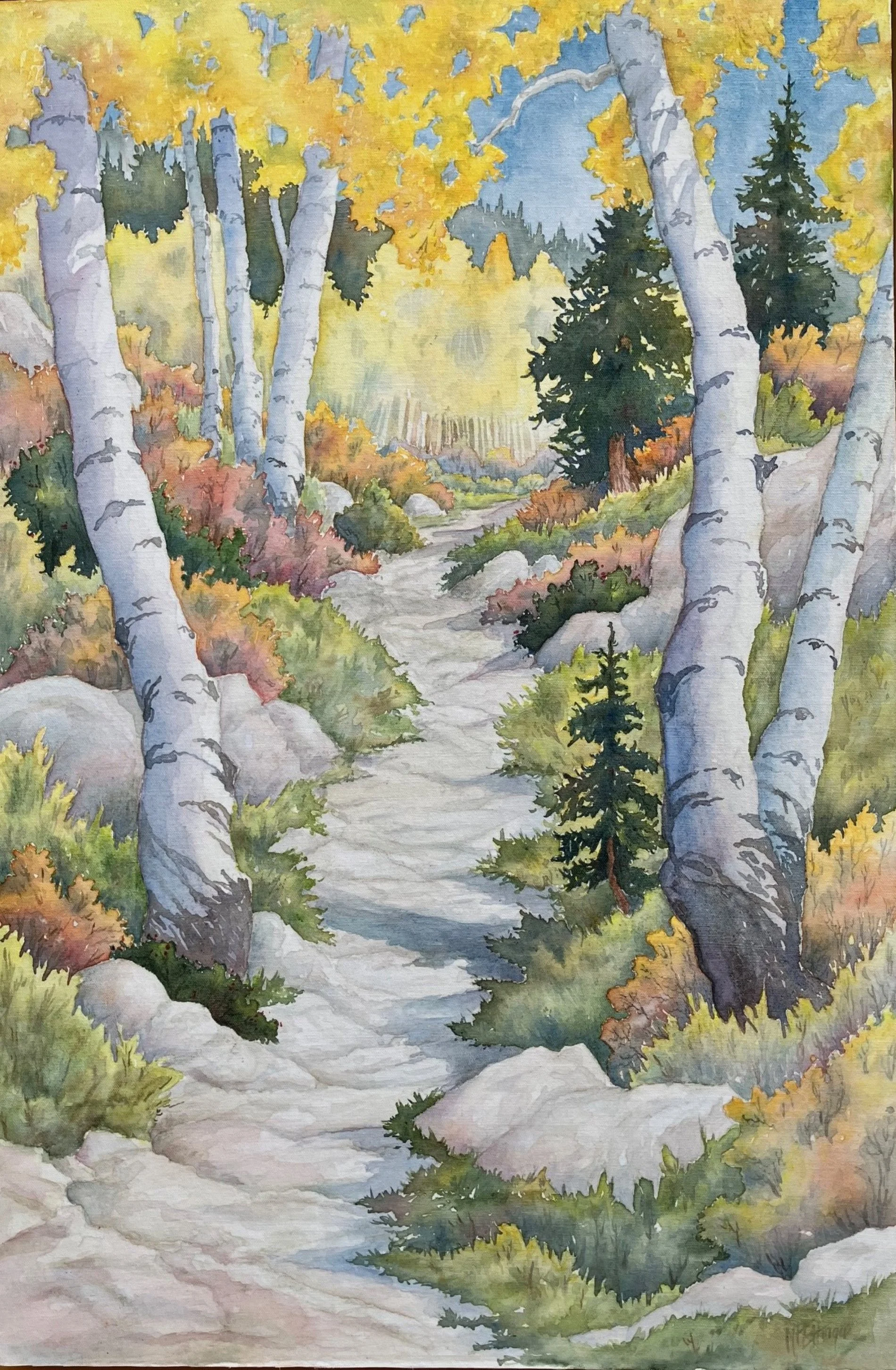 Mary Pat Ettinger "Rocky Trail Ahead"